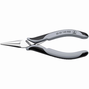Knipex 35 62 145 ESD 5 3/4" Electronics Pliers-Half Round Tips, ESD Handles