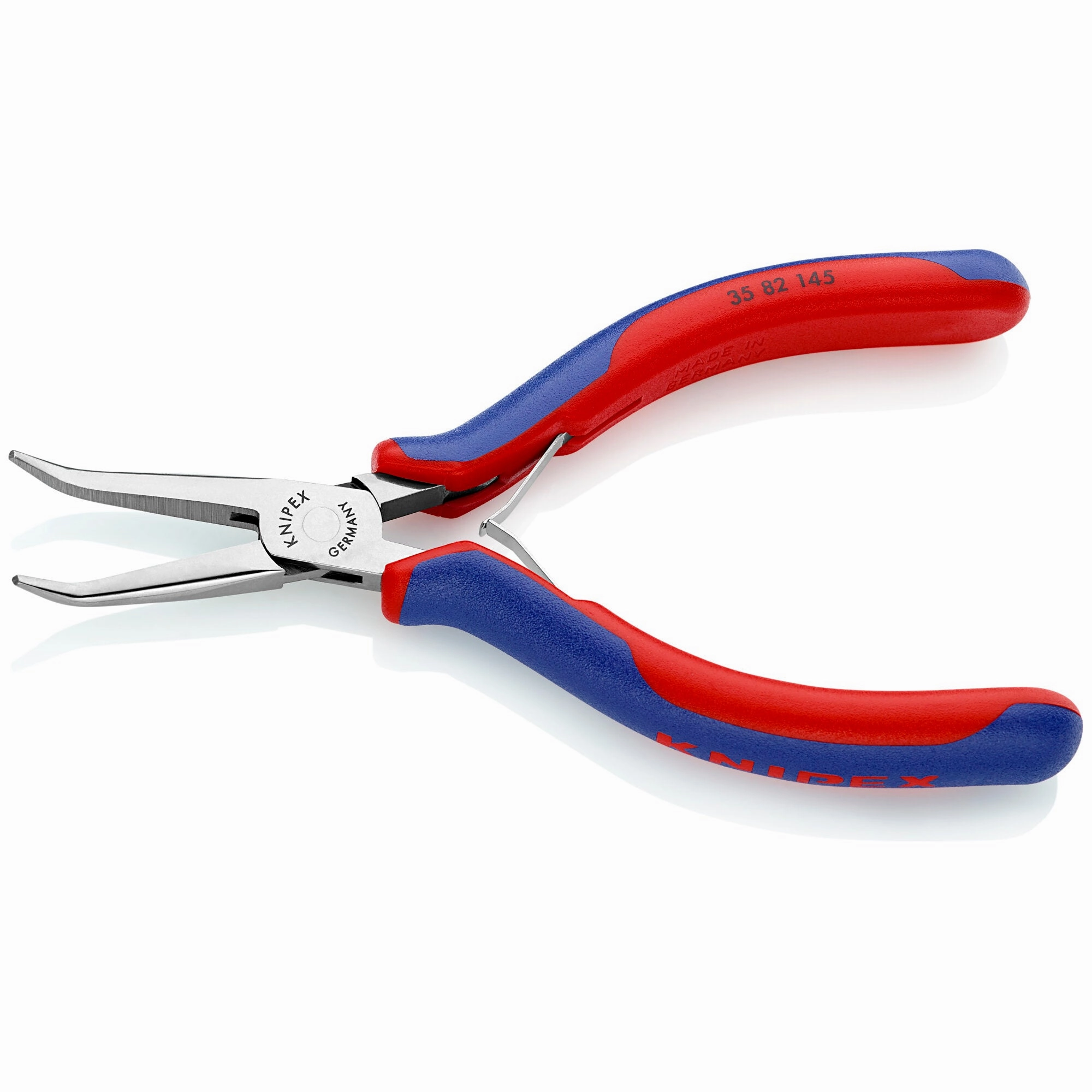 Knipex 35 82 145 5 3/4" Electronics 45 Angled Pliers-Half Round Tips