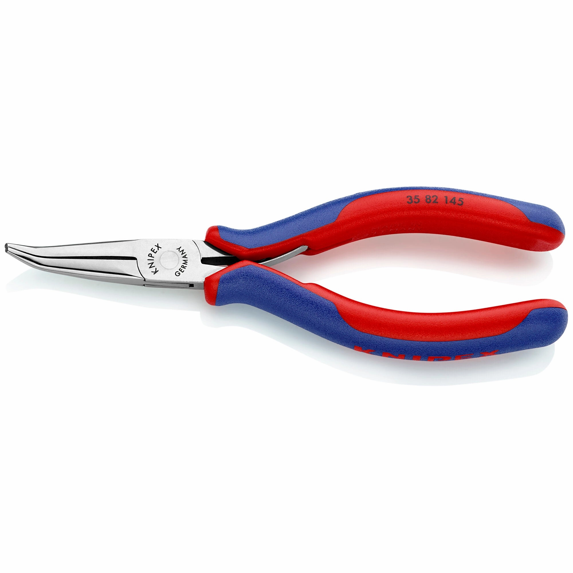 Knipex 35 82 145 5 3/4" Electronics 45 Angled Pliers-Half Round Tips