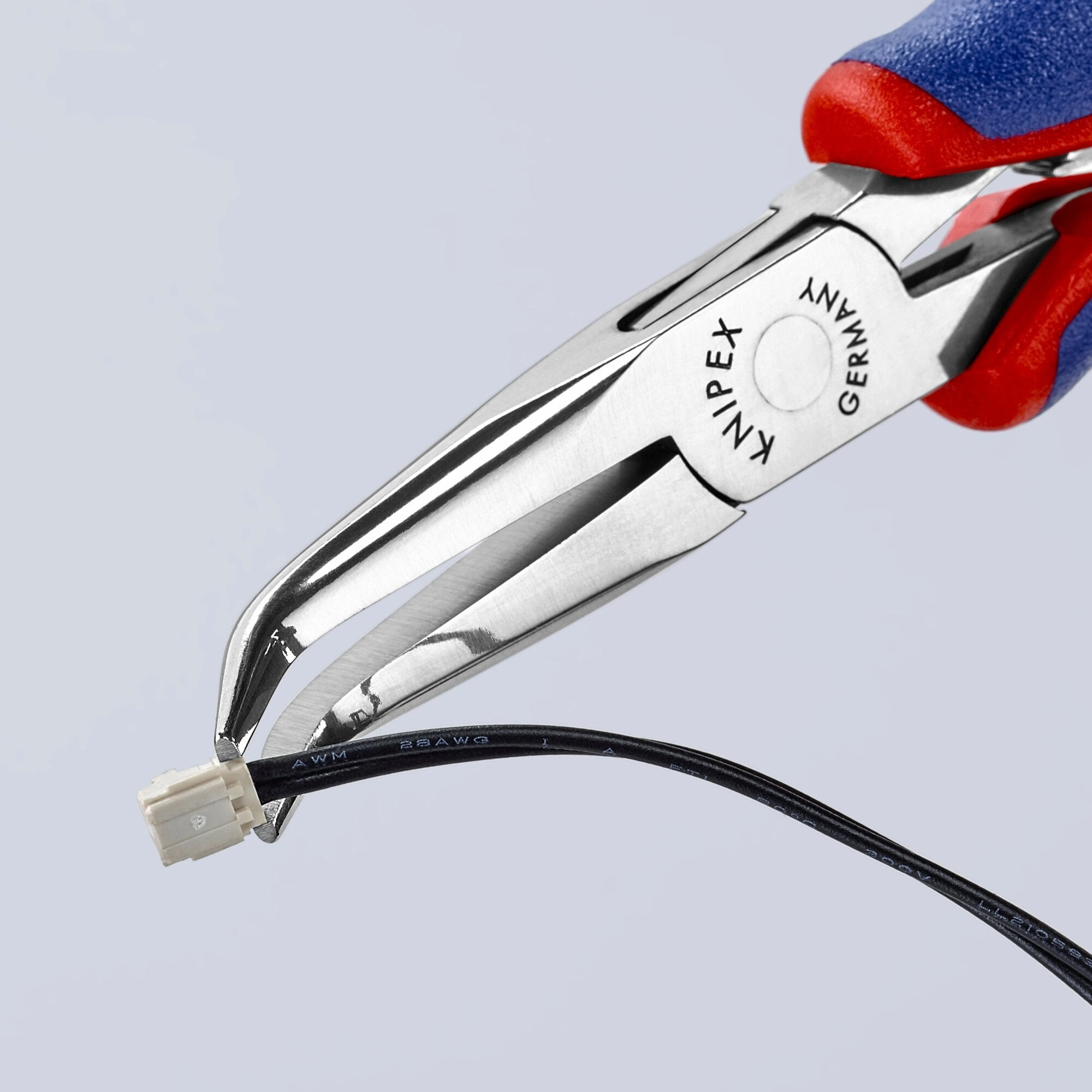 Knipex 35 82 145 5 3/4" Electronics 45 Angled Pliers-Half Round Tips