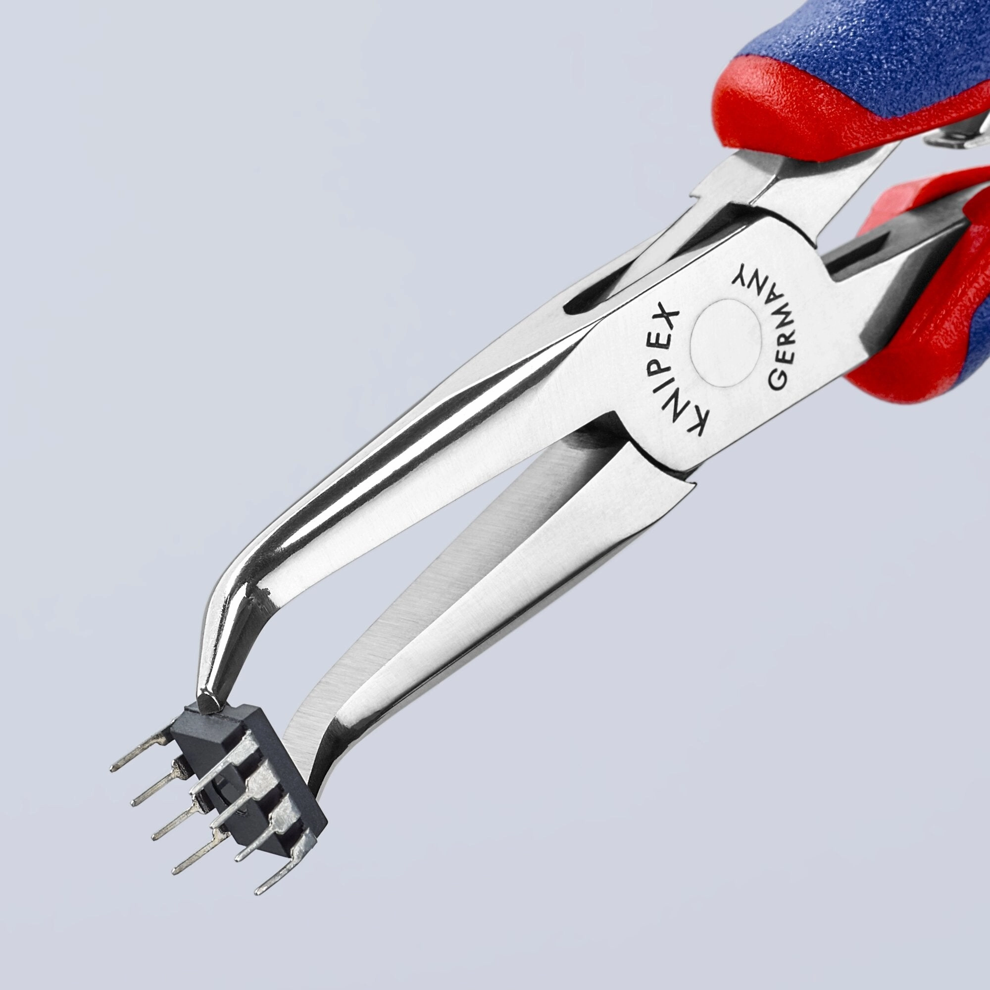 Knipex 35 82 145 5 3/4" Electronics 45 Angled Pliers-Half Round Tips