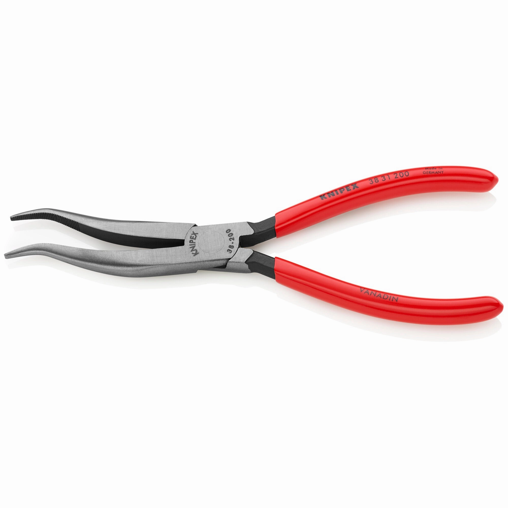 Knipex 38 31 200 8" Long Nose Pliers without Cutter-S Shape