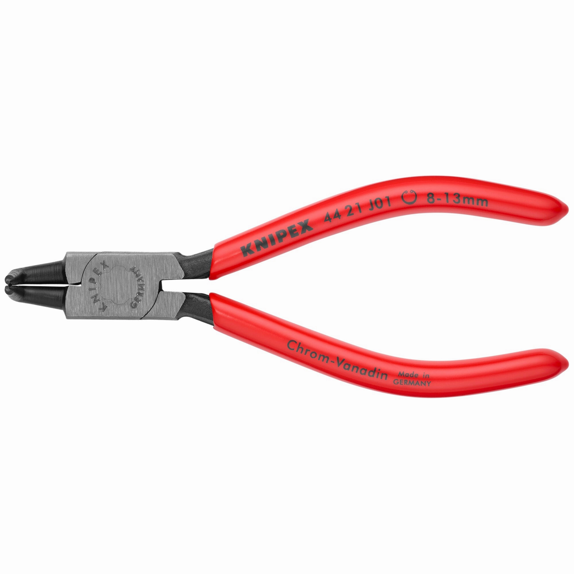 Knipex 44 21 J01 5 1/8" Internal 90 Angled Snap Ring Pliers-Forged Tips