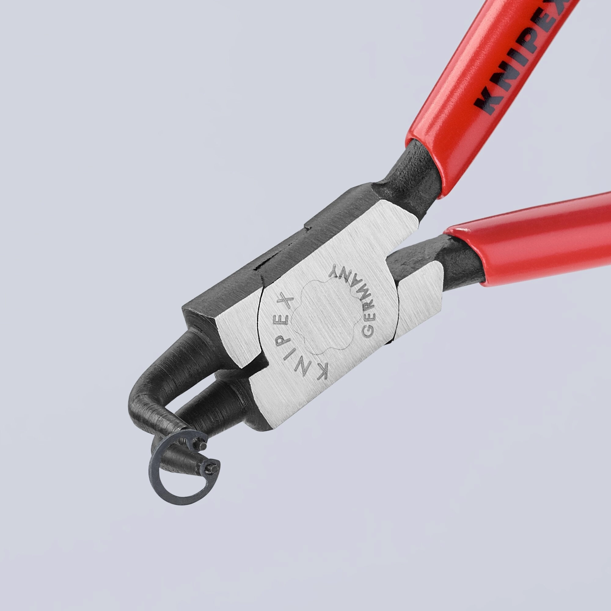 Knipex 44 21 J01 5 1/8" Internal 90 Angled Snap Ring Pliers-Forged Tips
