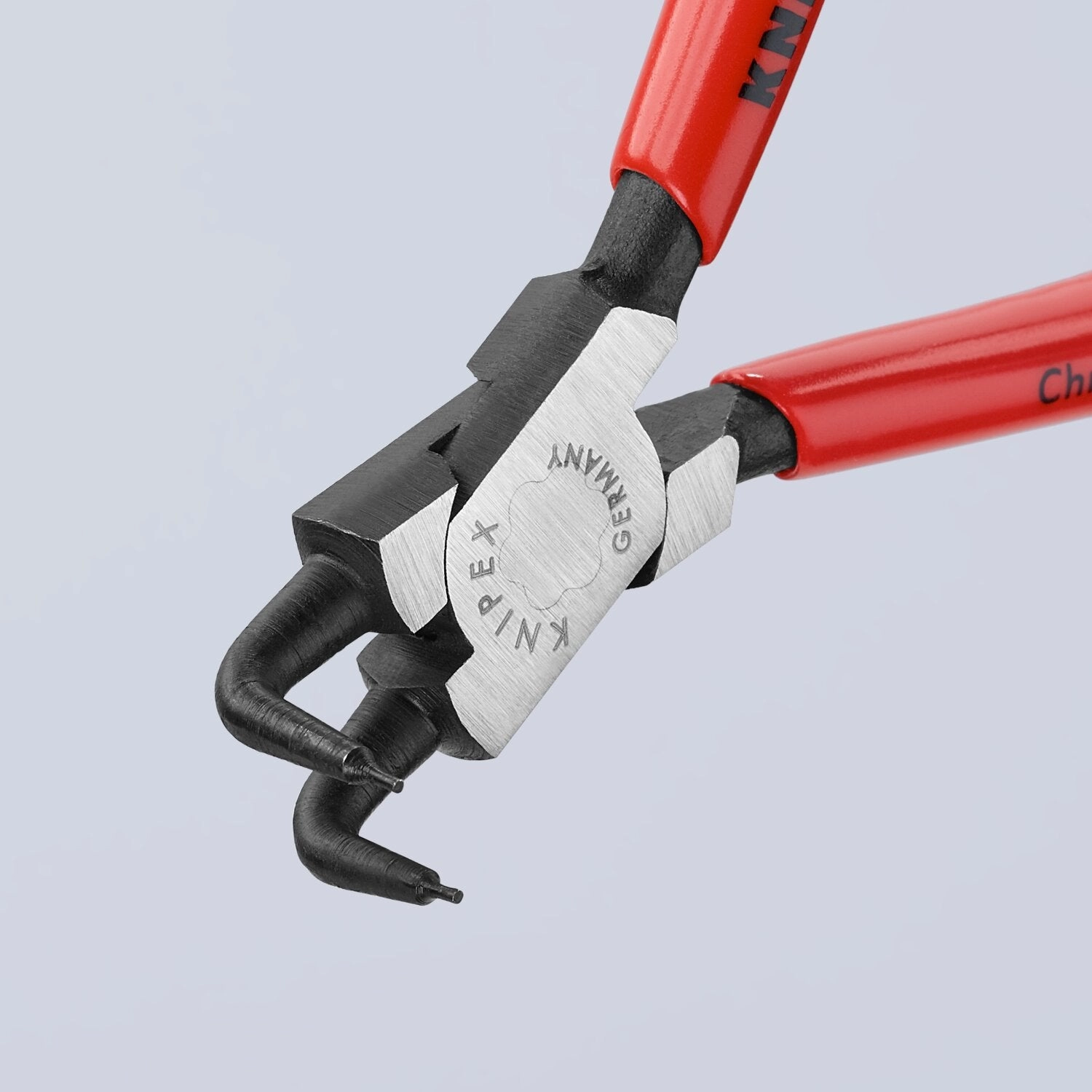 Knipex 44 21 J01 SBA 5 1/8" Internal 90 Angled Snap Ring Pliers-Forged Tips