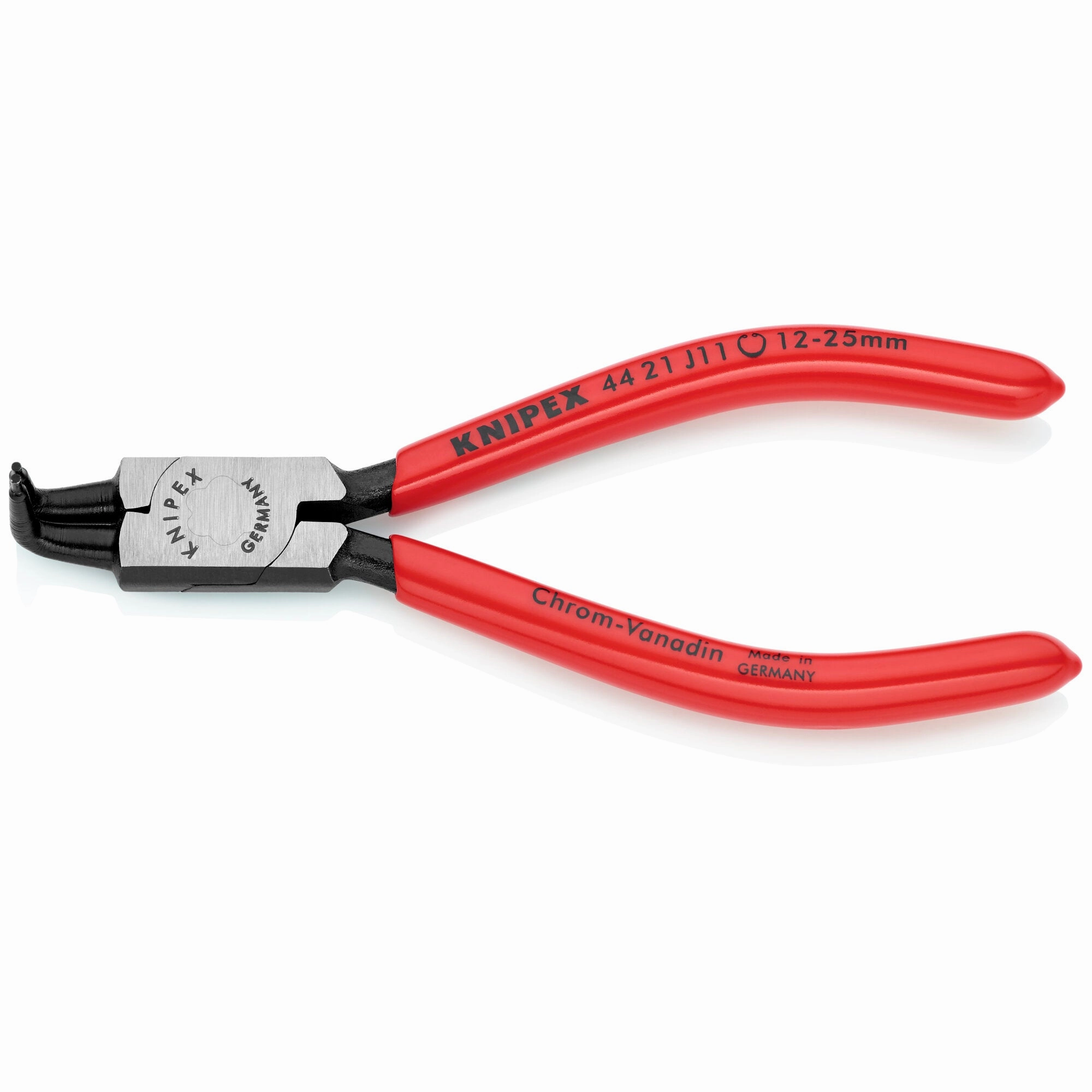Knipex 44 21 J11 SBA 5 1/8" Internal 90 Angled Snap Ring Pliers-Forged Tips
