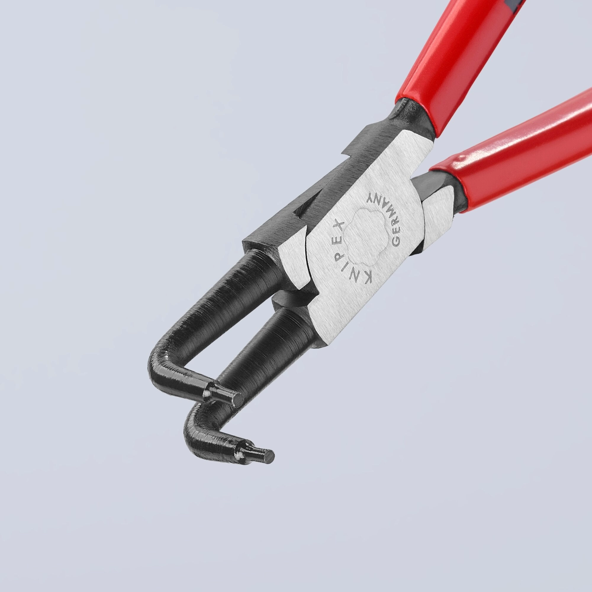 Knipex 44 21 J31 SBA 8 1/2" Internal 90 Angled Snap Ring Pliers-Forged Tips