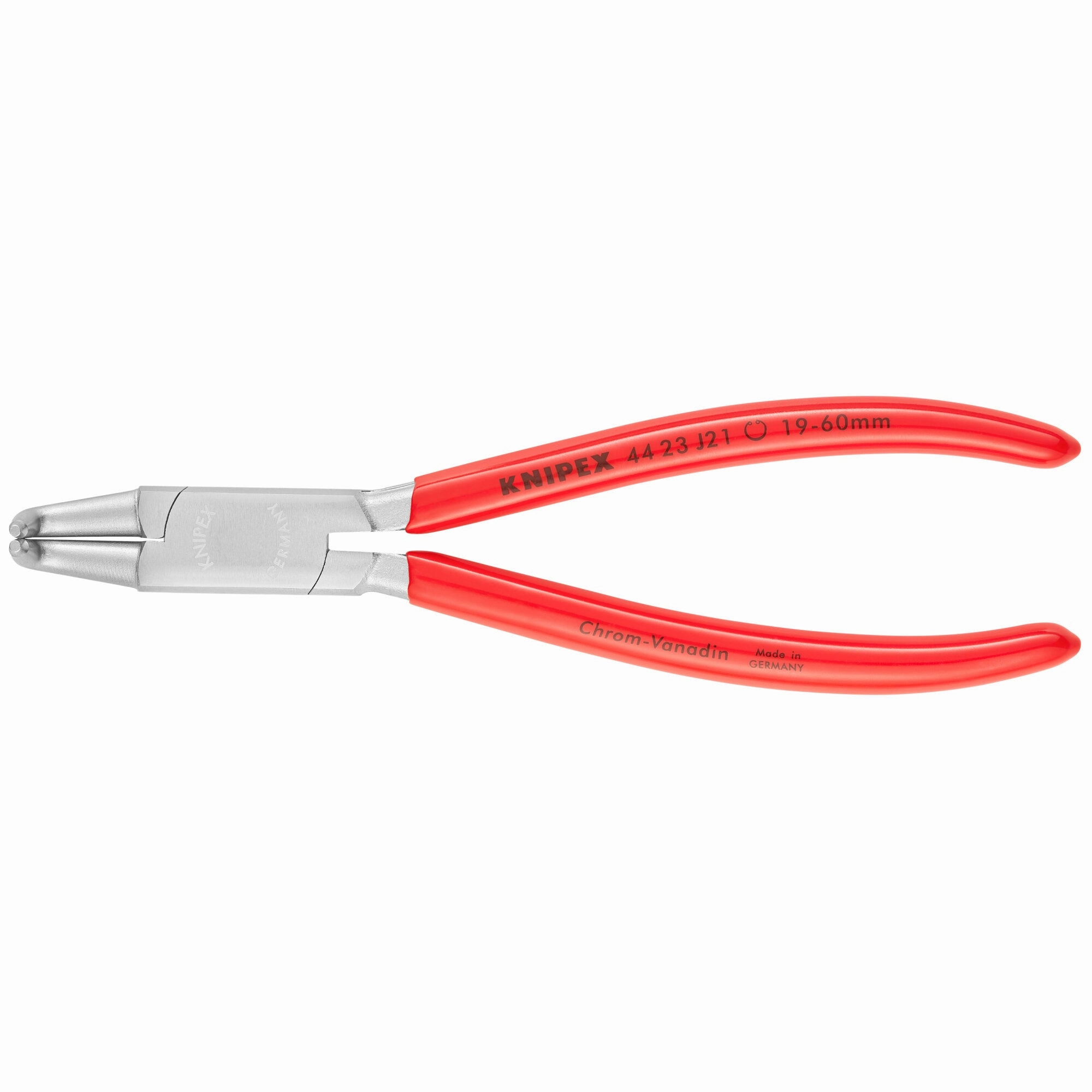 Knipex 44 23 J21 6 1/2" Internal 90 Angled Snap Ring Pliers-Forged Tips