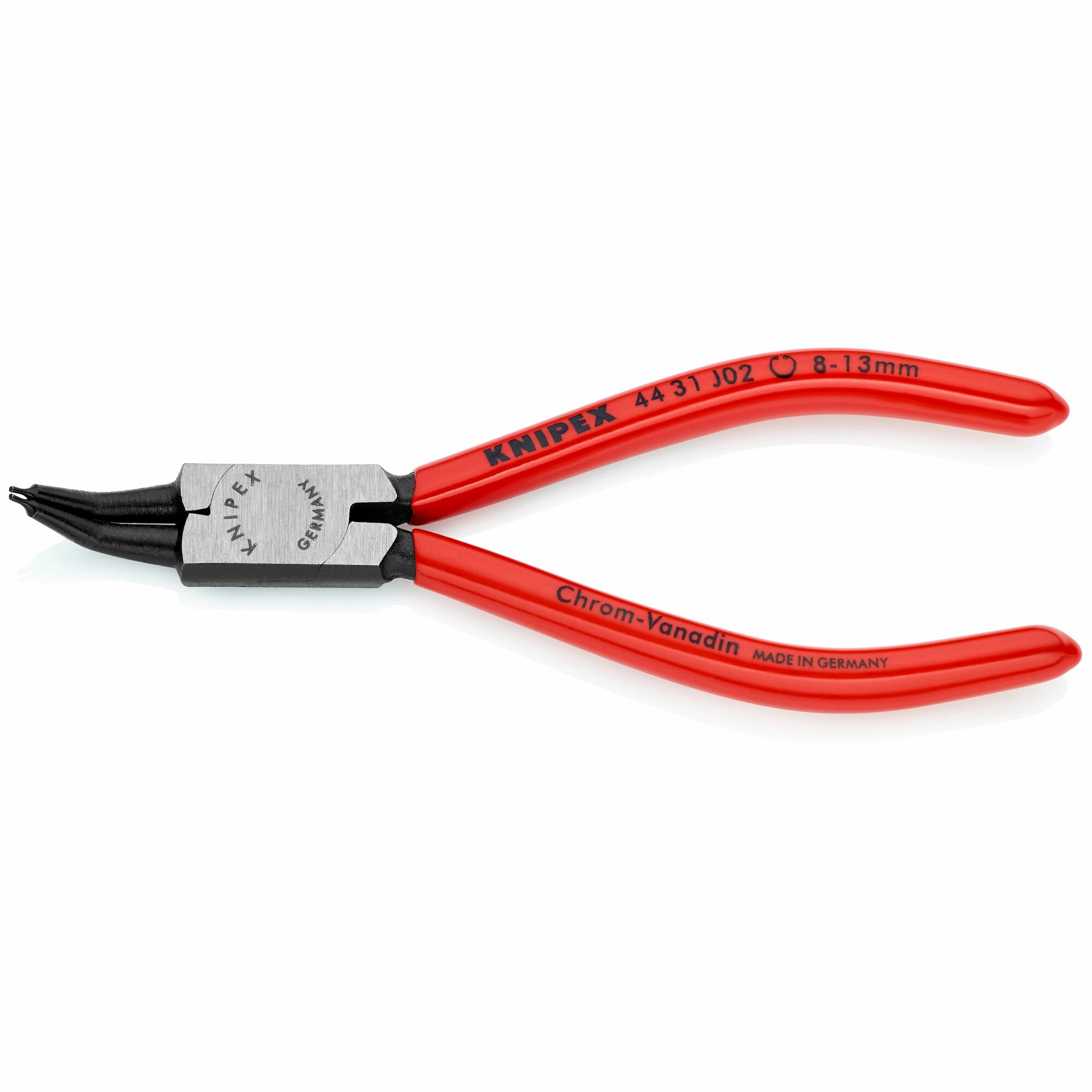 Knipex 44 31 J02 5 1/2" Internal 45 Angled Snap Ring Pliers-Forged Tips