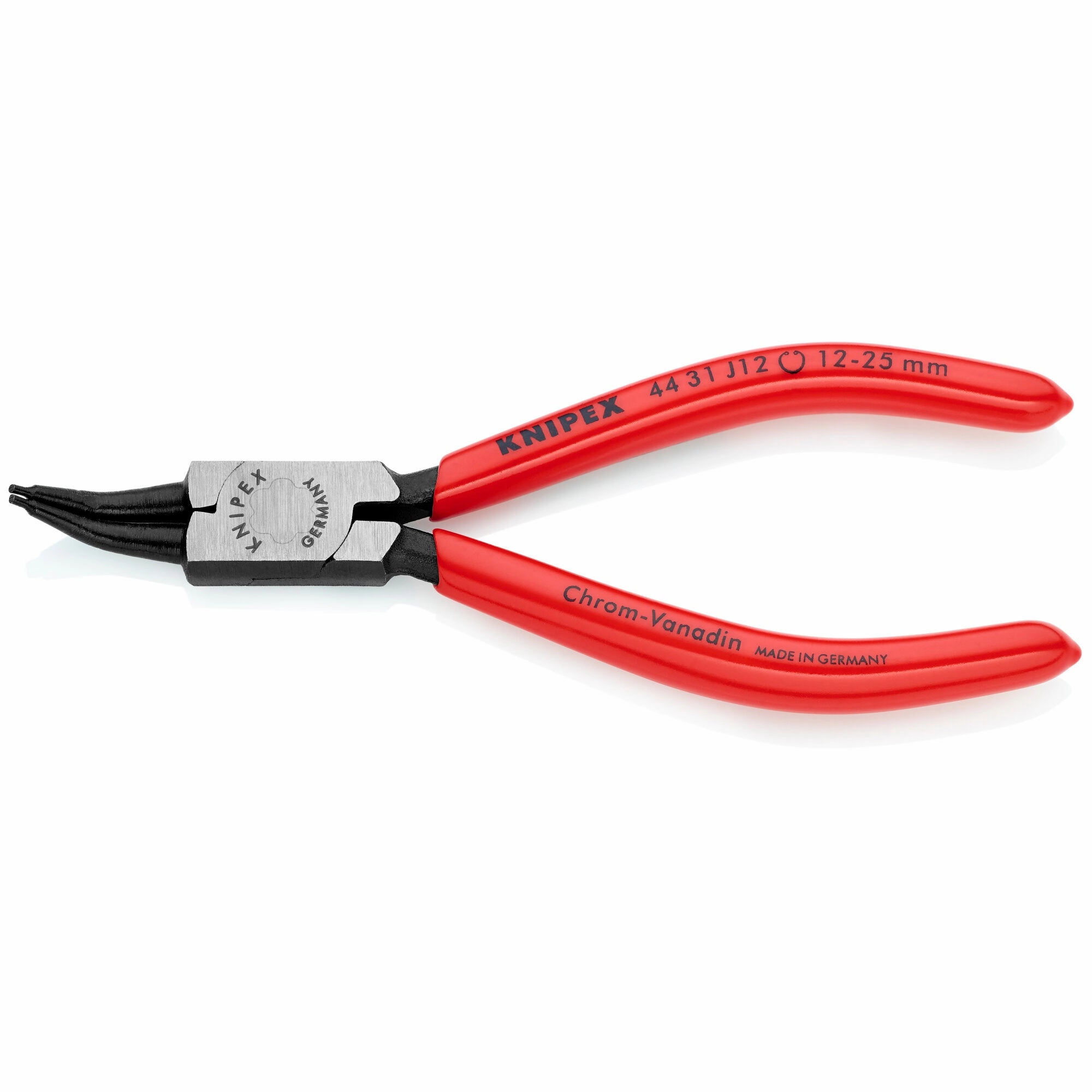Knipex 44 31 J12 5 1/2" Internal 45 Angled Snap Ring Pliers-Forged Tips