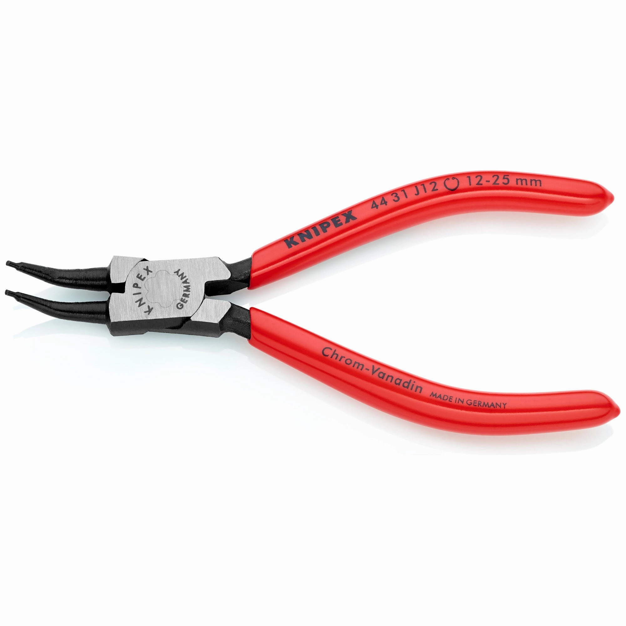 Knipex 44 31 J12 SBA 5 1/2" Internal 45 Angled Snap Ring Pliers-Forged Tips