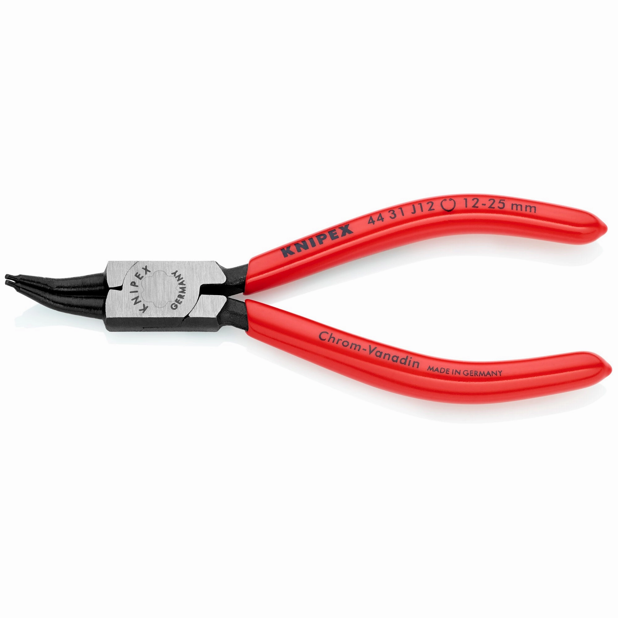 Knipex 44 31 J12 SBA 5 1/2" Internal 45 Angled Snap Ring Pliers-Forged Tips