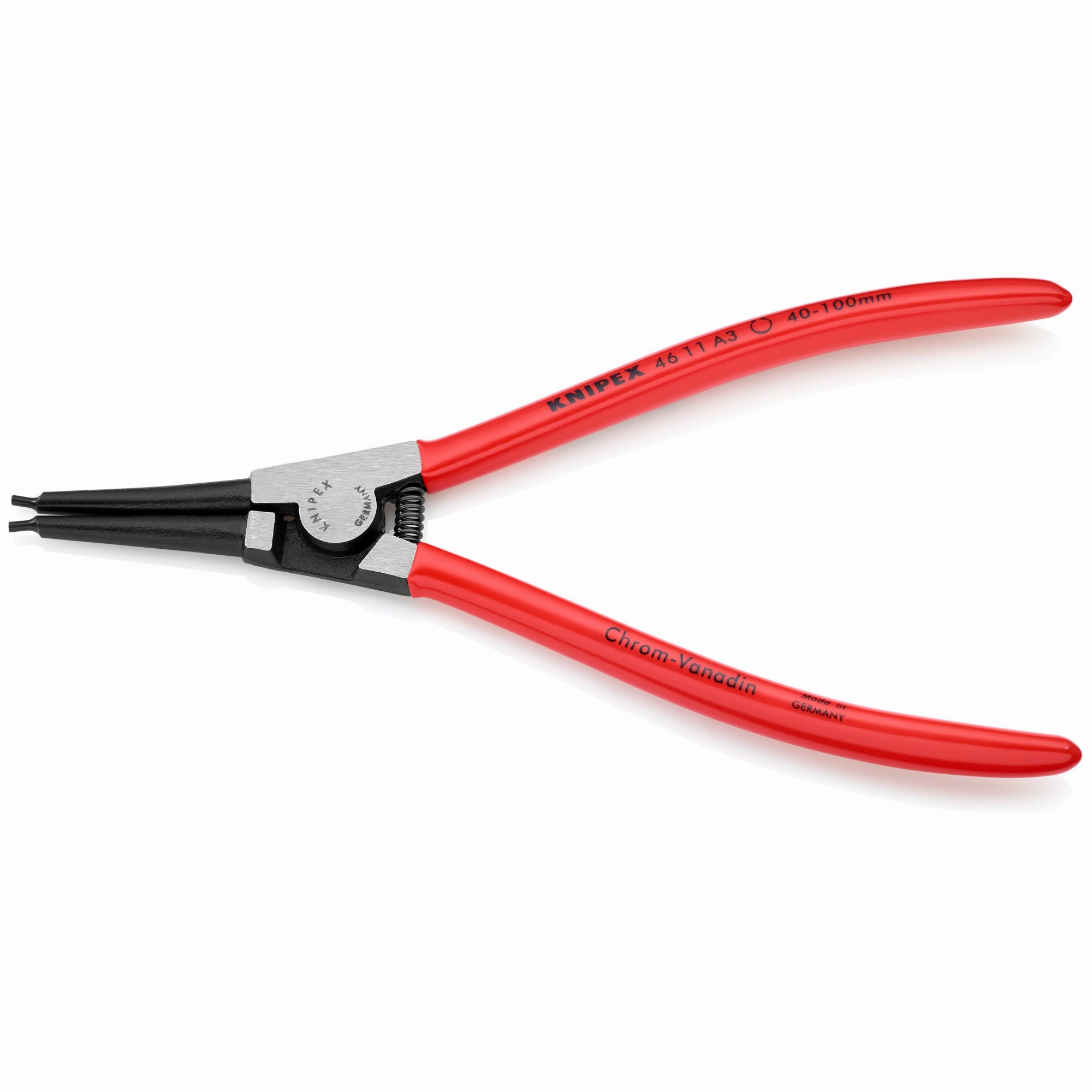 Knipex 46 11 A3 SBA 8 1/4" External Snap Ring Pliers-Forged Tips