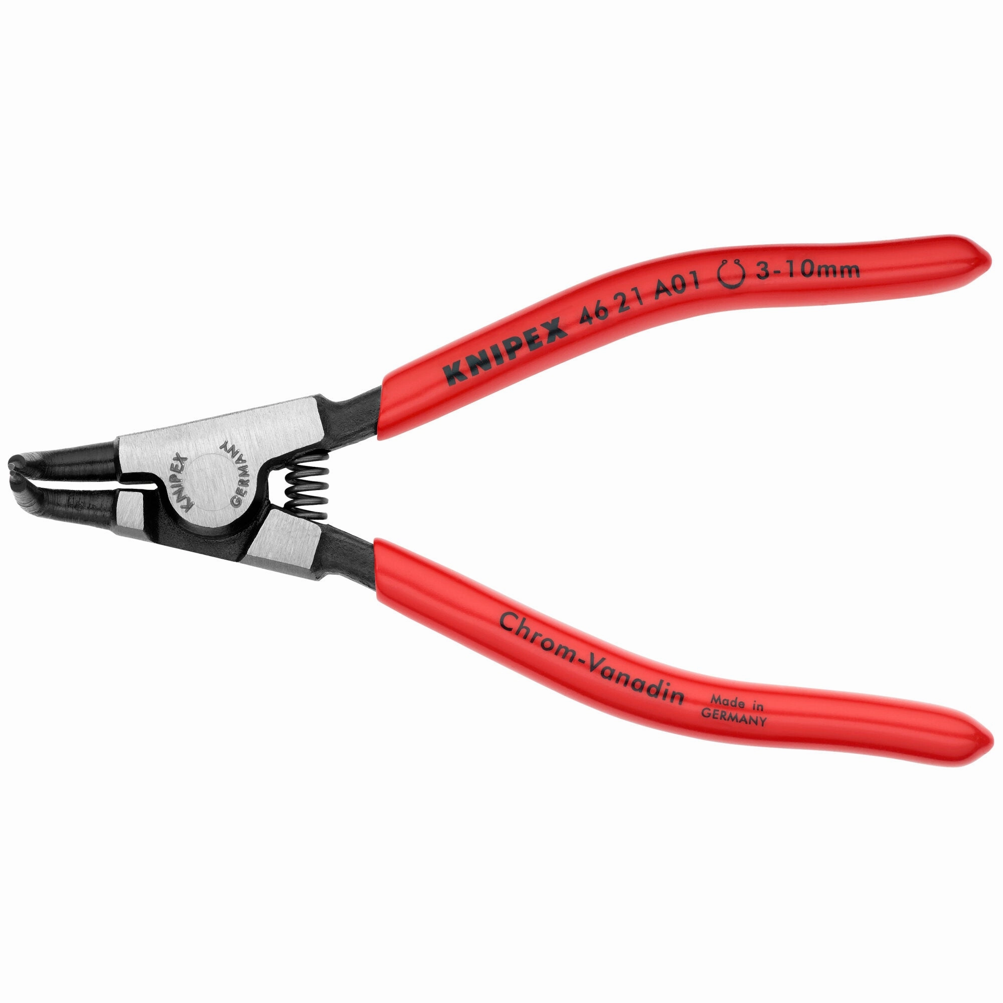 Knipex 46 21 A01 5" External 90 Angled Snap Ring Pliers-Forged Tips