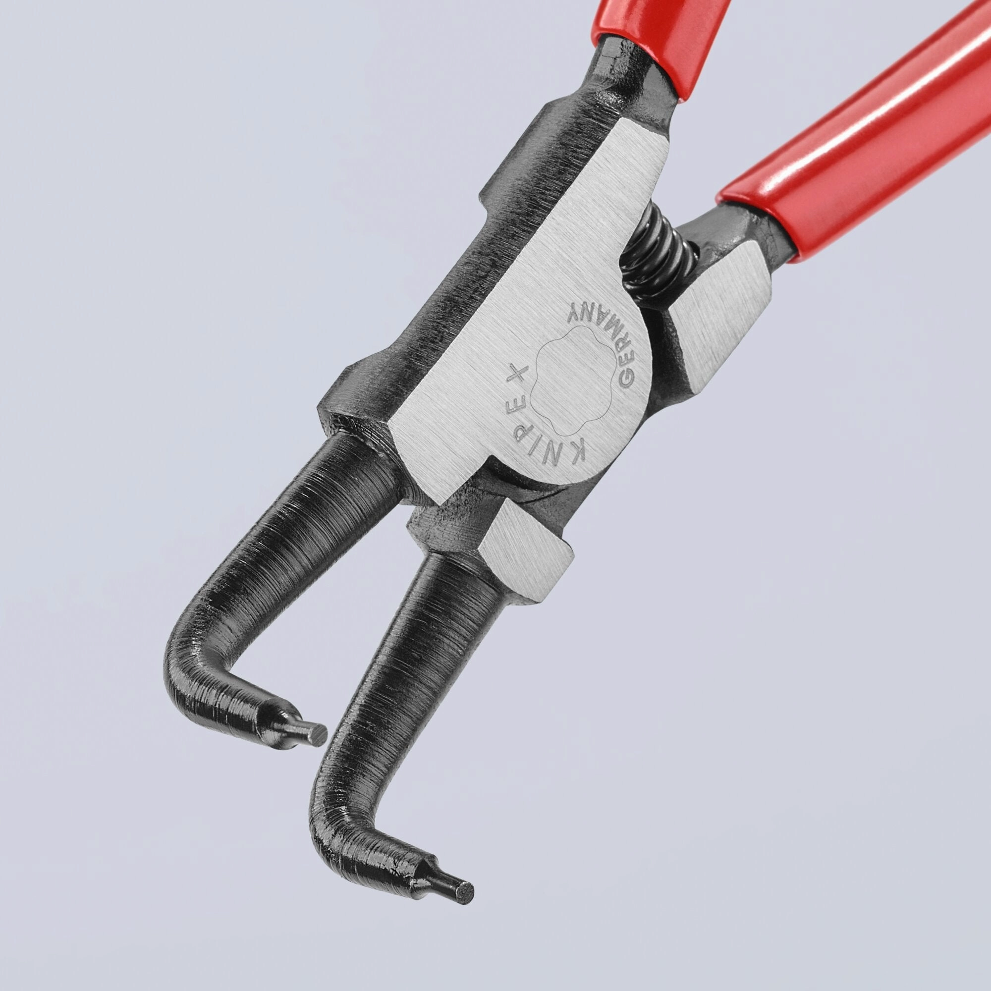 Knipex 46 21 A21 6 3/4" External 90 Angled Snap Ring Pliers-Forged Tips
