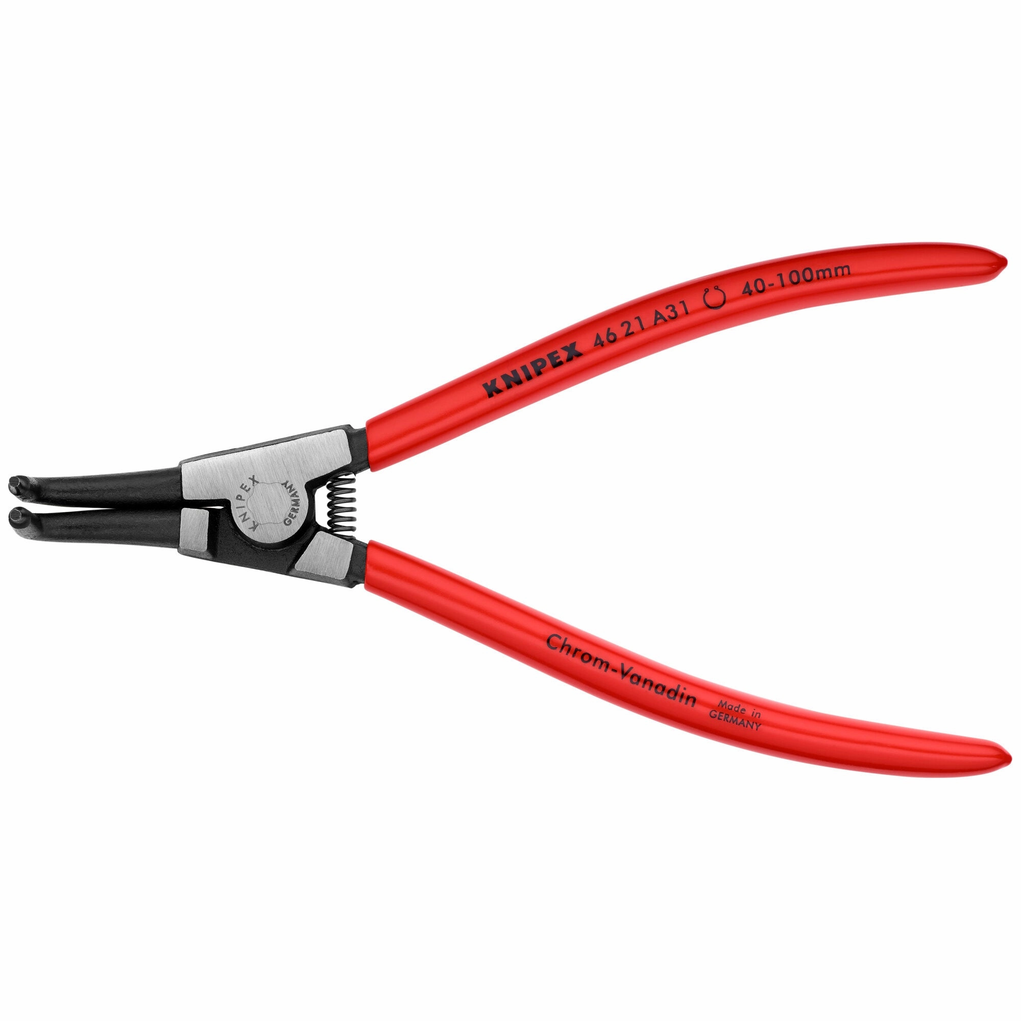 Knipex 46 21 A31 8" External 90 Angled Snap Ring Pliers-Forged Tips