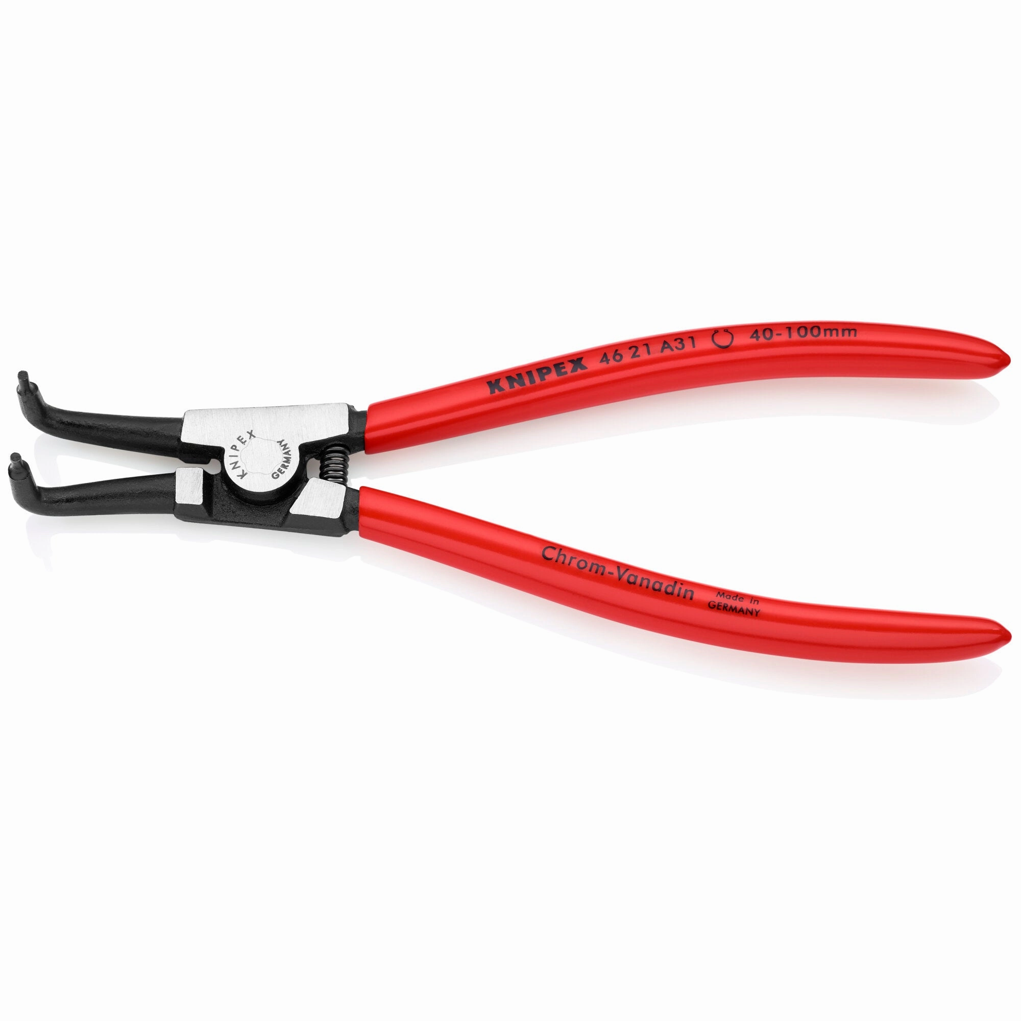 Knipex 46 21 A31 8" External 90 Angled Snap Ring Pliers-Forged Tips