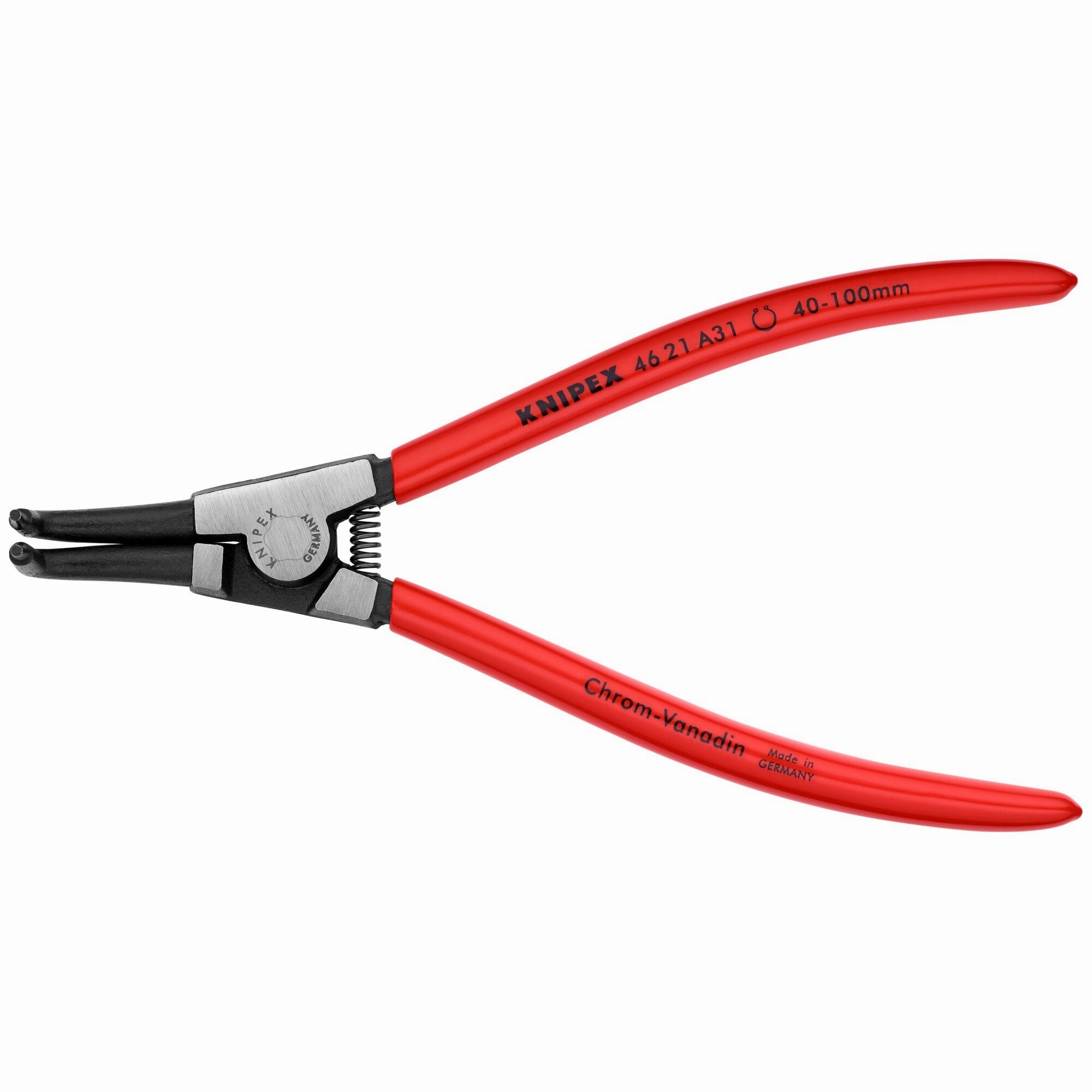 Knipex 46 21 A31 SBA 8" External 90 Angled Snap Ring Pliers-Forged Tips