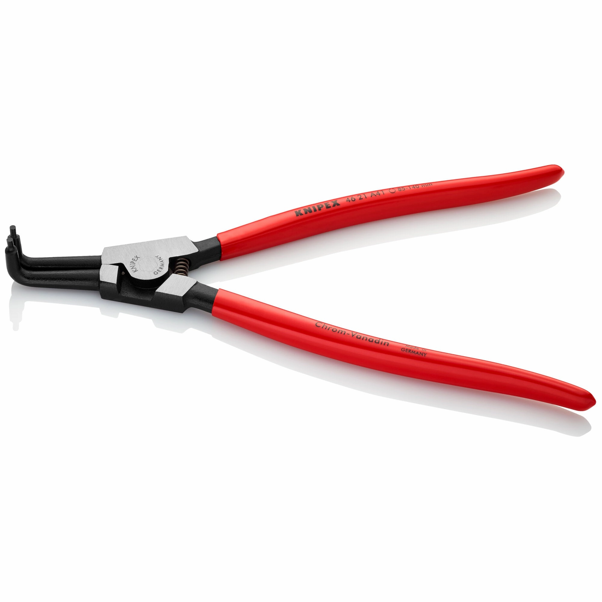 Knipex 46 21 A41 11 3/4" External 90 Angled Snap Ring Pliers-Forged Tips