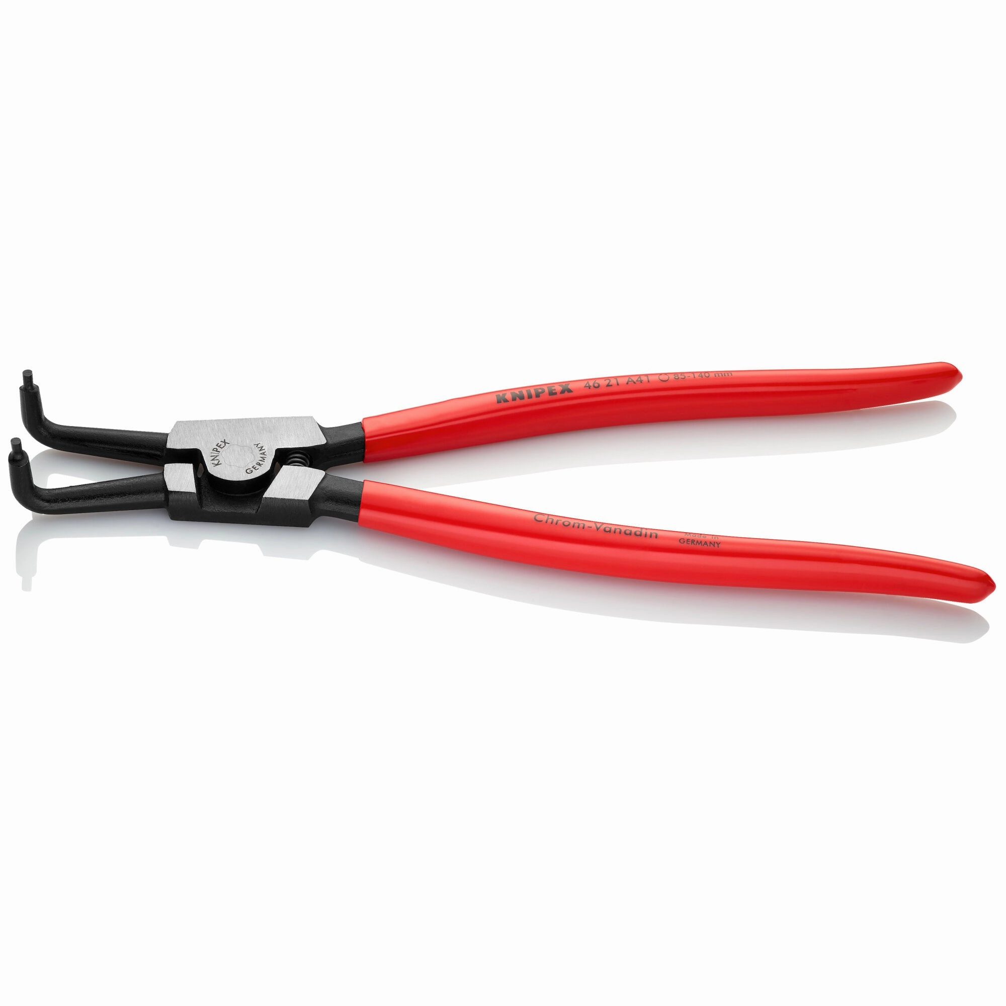 Knipex 46 21 A41 11 3/4" External 90 Angled Snap Ring Pliers-Forged Tips