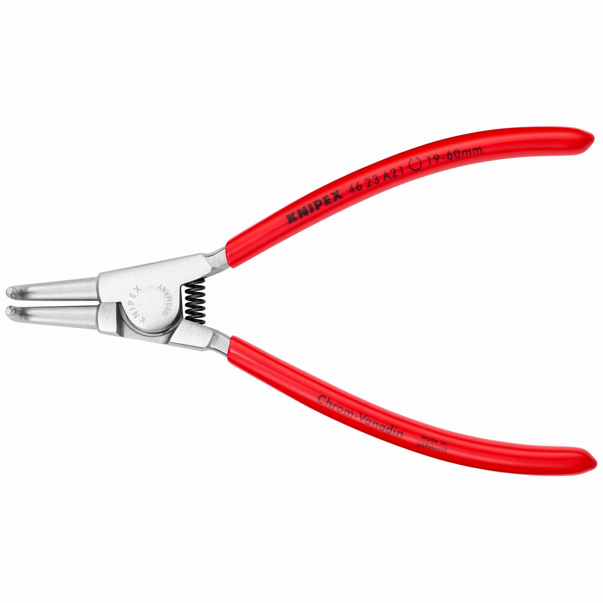 Knipex 46 23 A21 6 3/4" External 90 Angled Snap Ring Pliers-Forged Tips