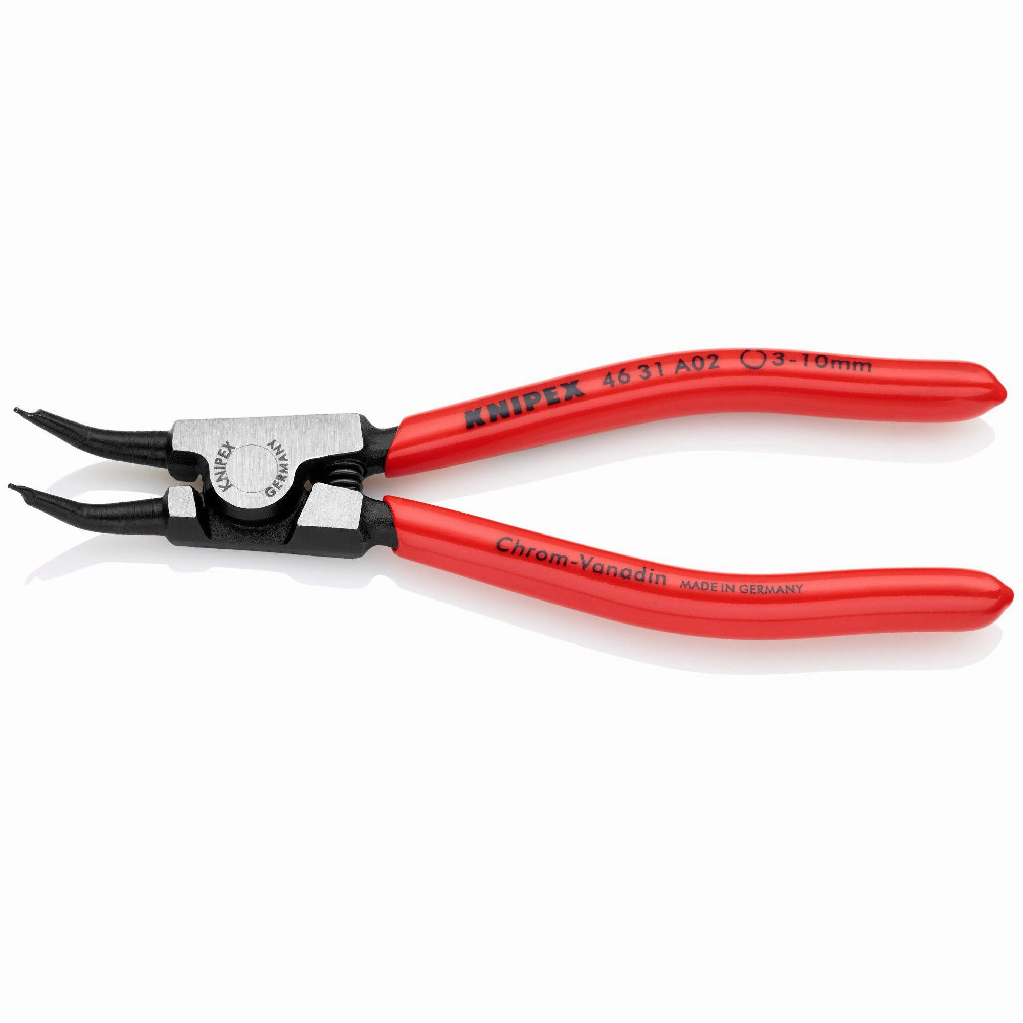 Knipex 46 31 A02 5 1/2" External 45 Angled Snap Ring Pliers-Forged Tips