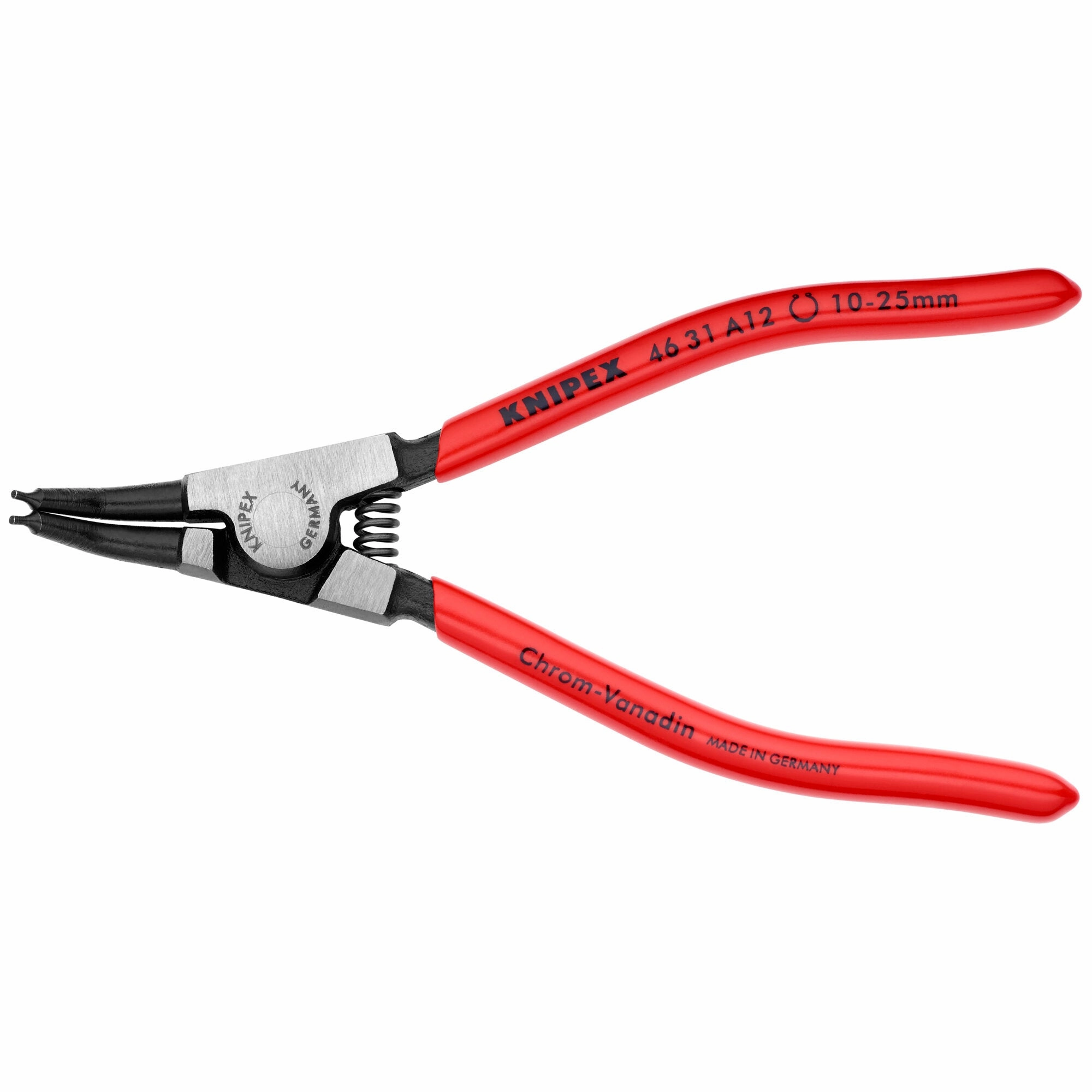 Knipex 46 31 A12 SBA 5 1/2" External 45 Angled Snap Ring Pliers-Forged Tips