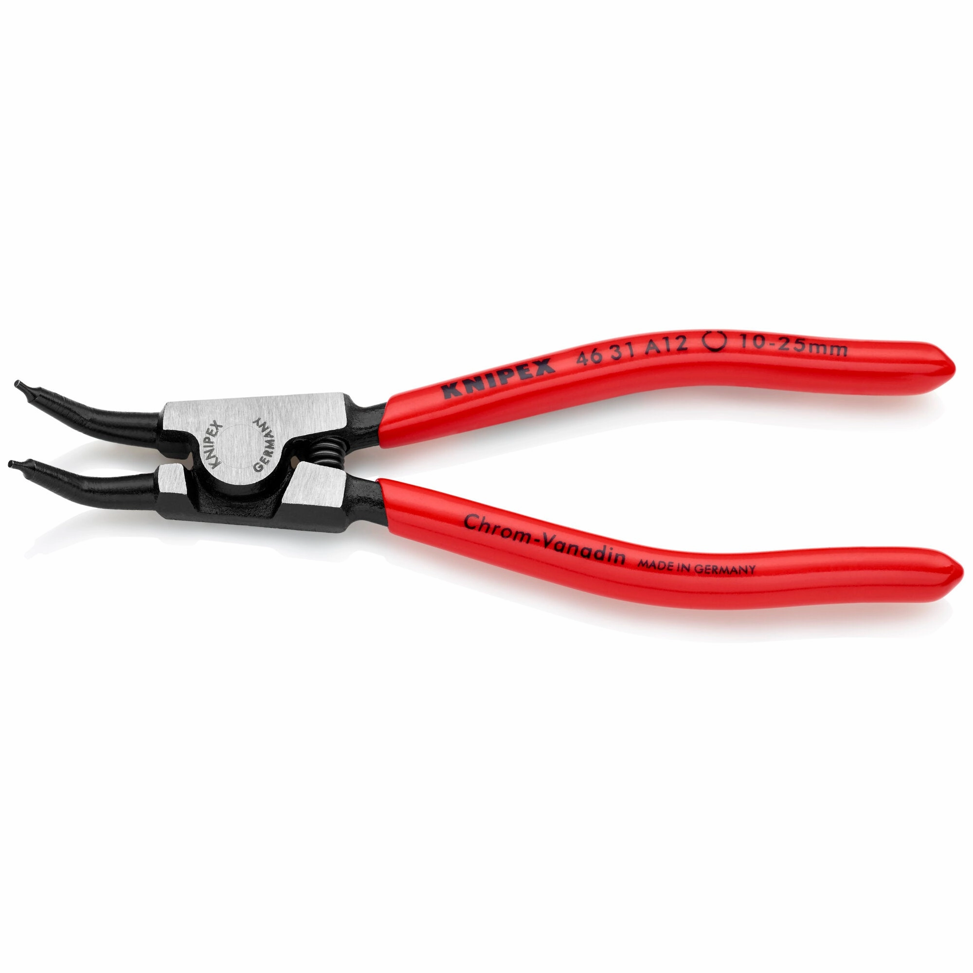 Knipex 46 31 A12 SBA 5 1/2" External 45 Angled Snap Ring Pliers-Forged Tips