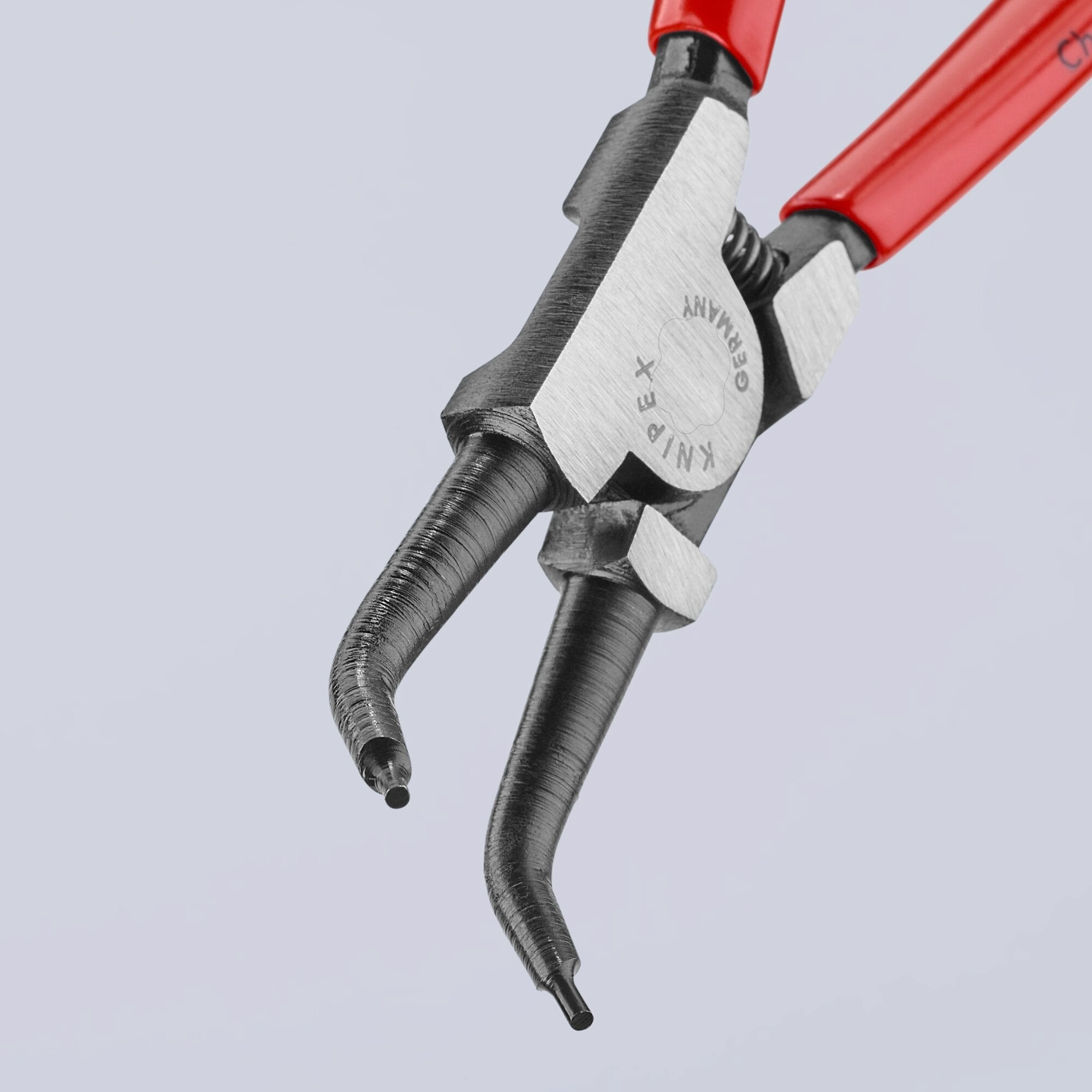 Knipex 46 31 A22 SBA 7 1/4" External 45 Angled Snap Ring Pliers-Forged Tips