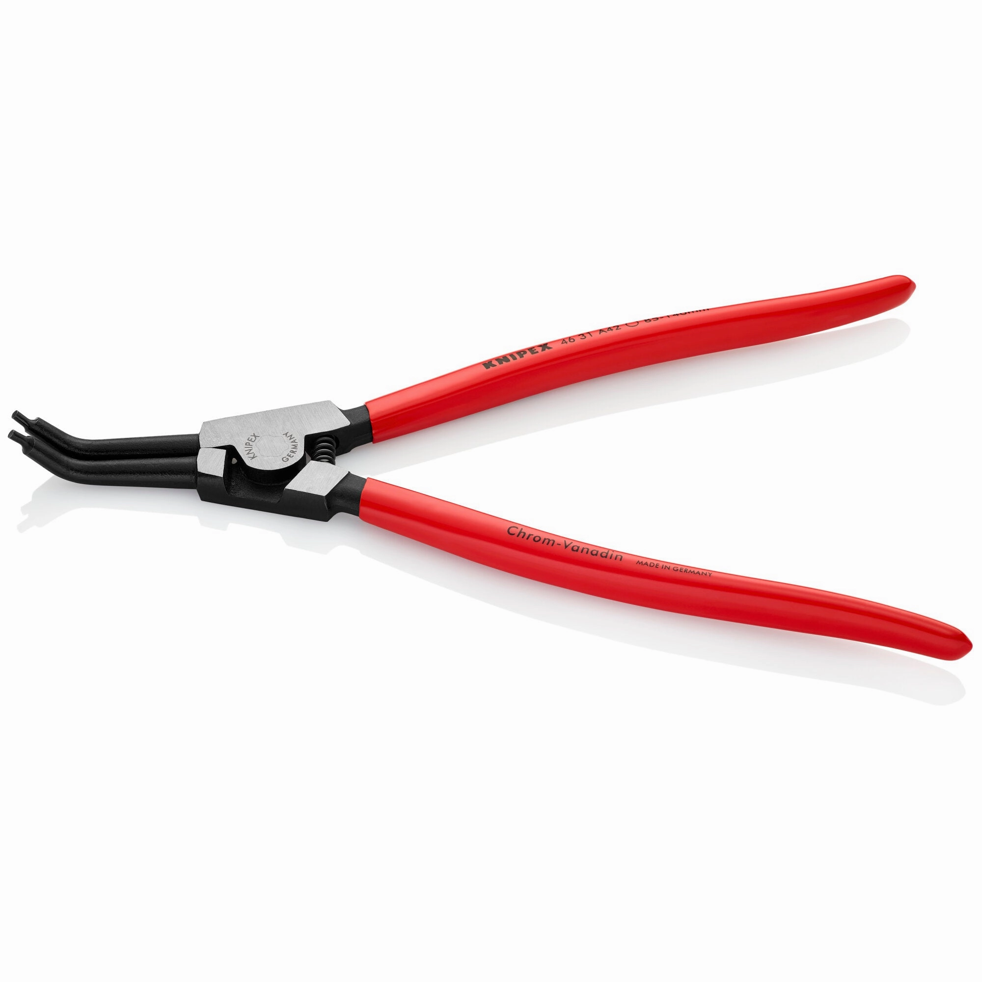 Knipex 46 31 A42 12 1/4" External 45 Angled Snap Ring Pliers-Forged Tips