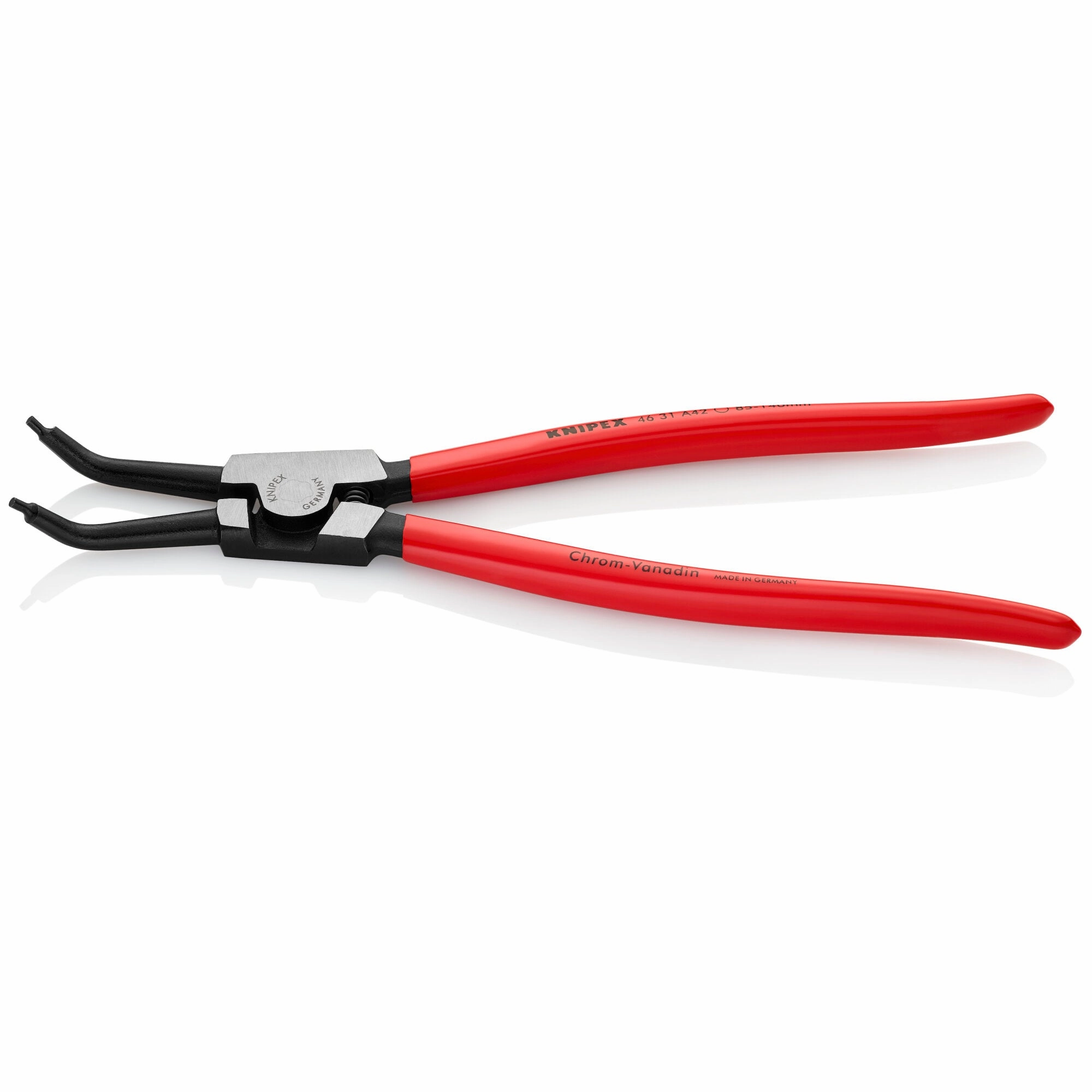 Knipex 46 31 A42 12 1/4" External 45 Angled Snap Ring Pliers-Forged Tips