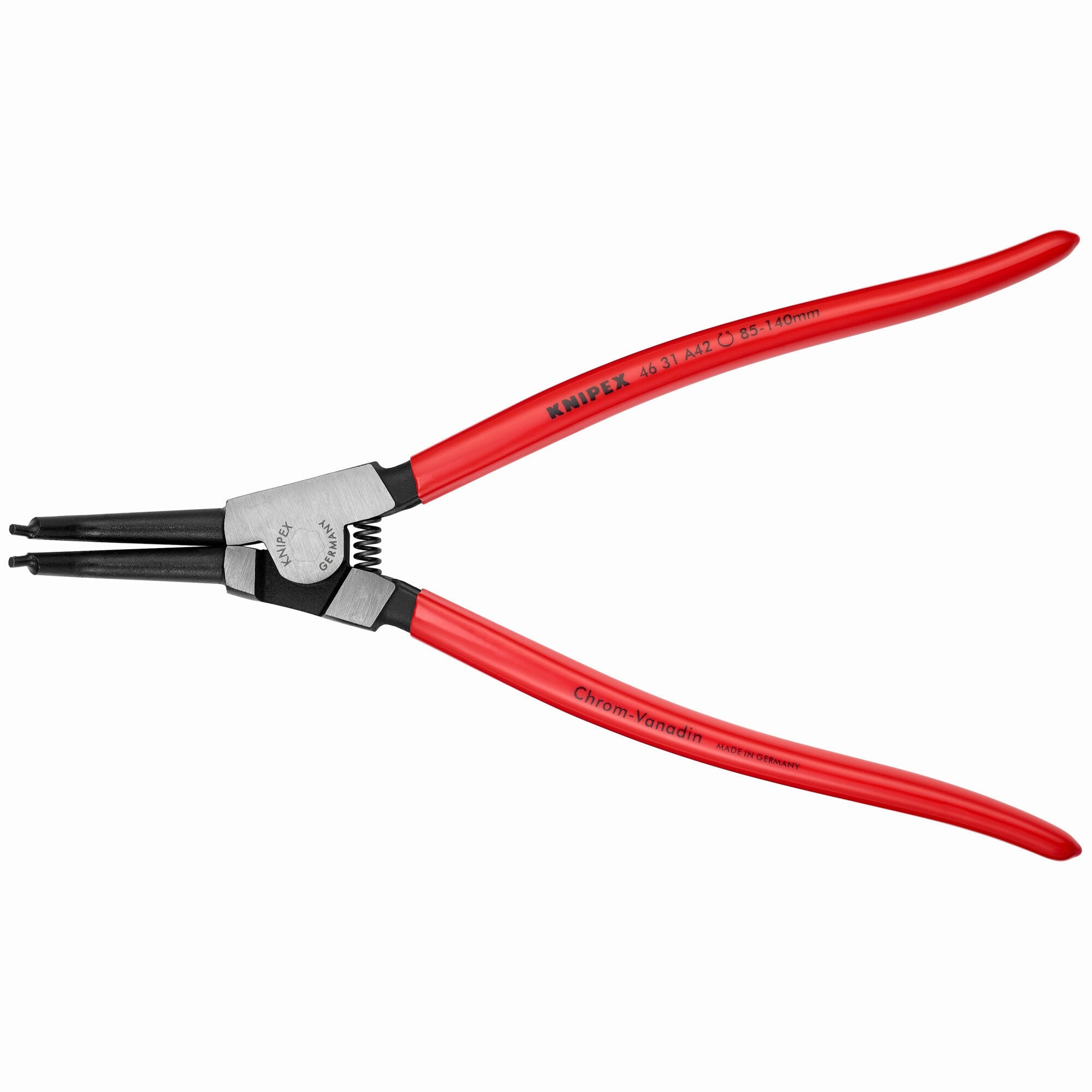 Knipex 46 31 A42 12 1/4" External 45 Angled Snap Ring Pliers-Forged Tips