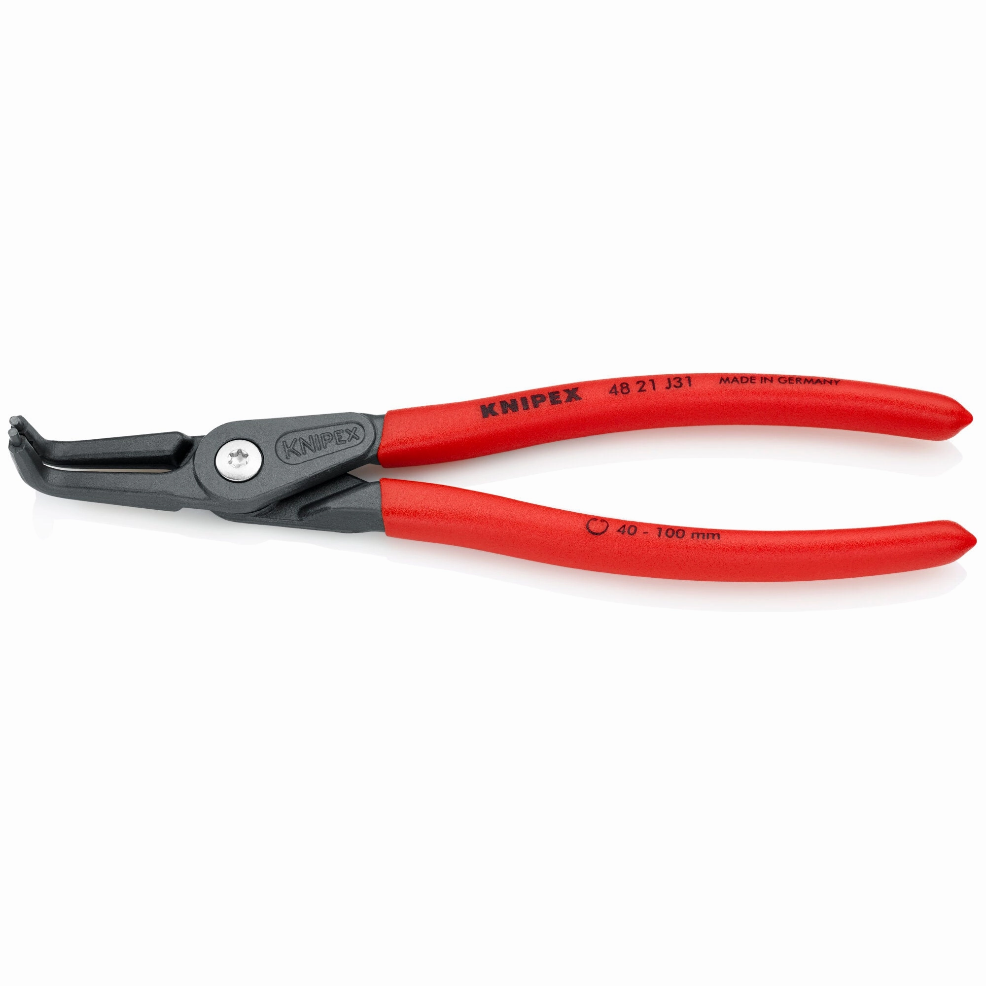 Knipex 48 21 J31 8 1/4" Internal 90 Angled Precision Snap Ring Pliers
