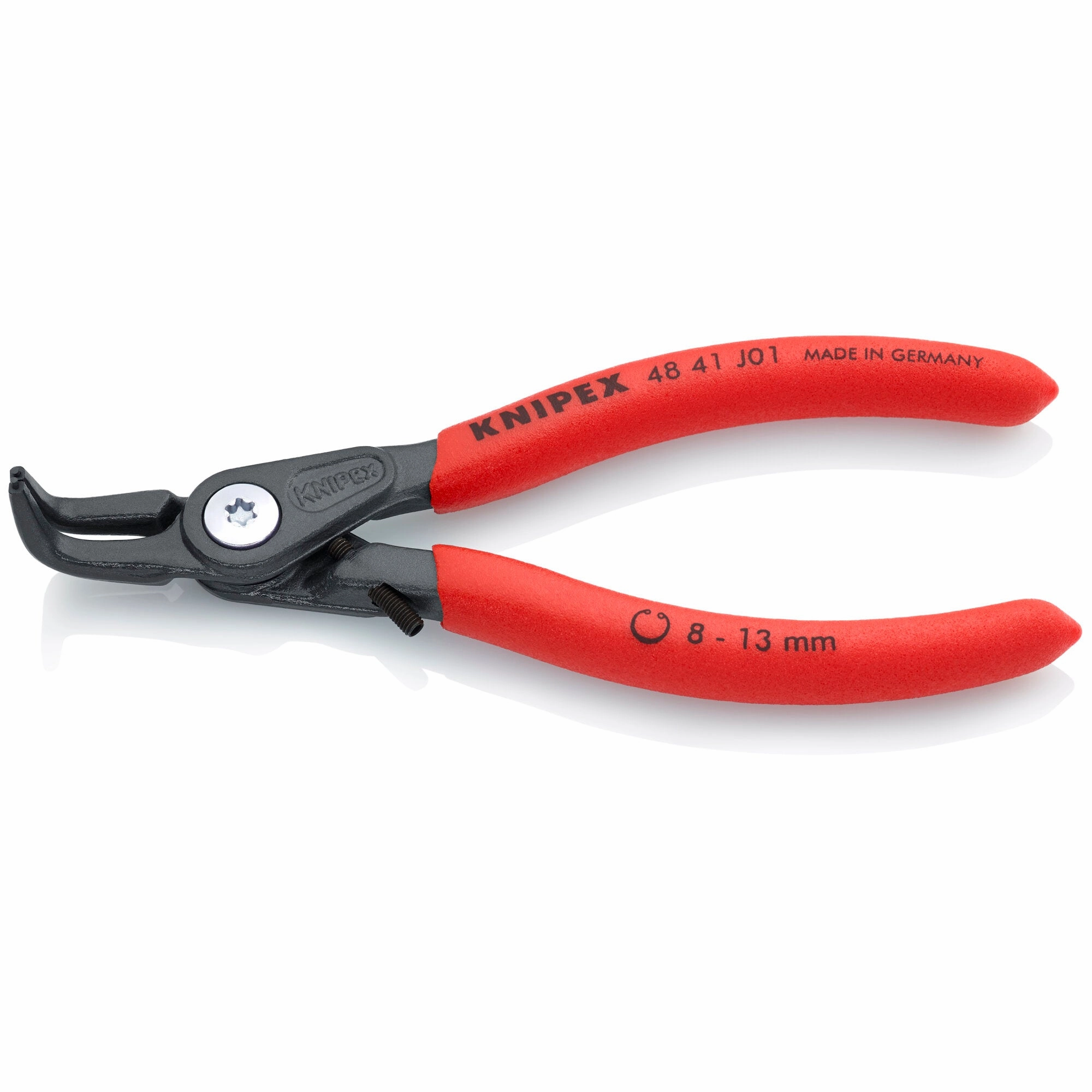 Knipex 48 41 J01 5 1/4" Internal 90 Angled Precision Snap Ring Pliers-Limiter