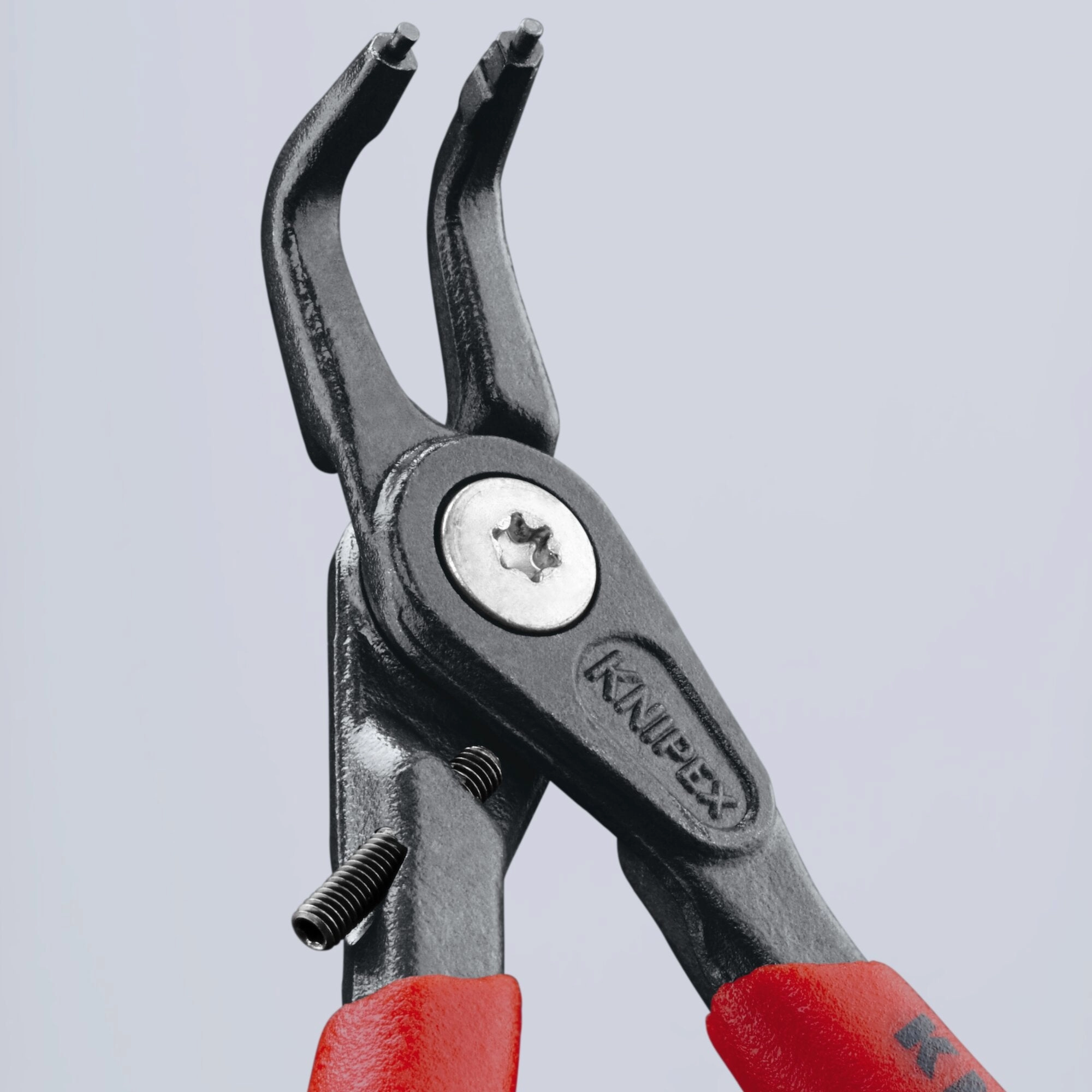 Knipex 48 41 J11 5 1/4" Internal 90 Angled Precision Snap Ring Pliers-Limiter
