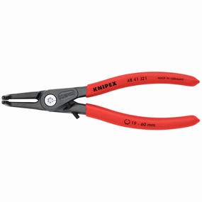 Knipex 48 41 J21 6 3/4" Internal 90 Angled Precision Snap Ring Pliers-Limiter
