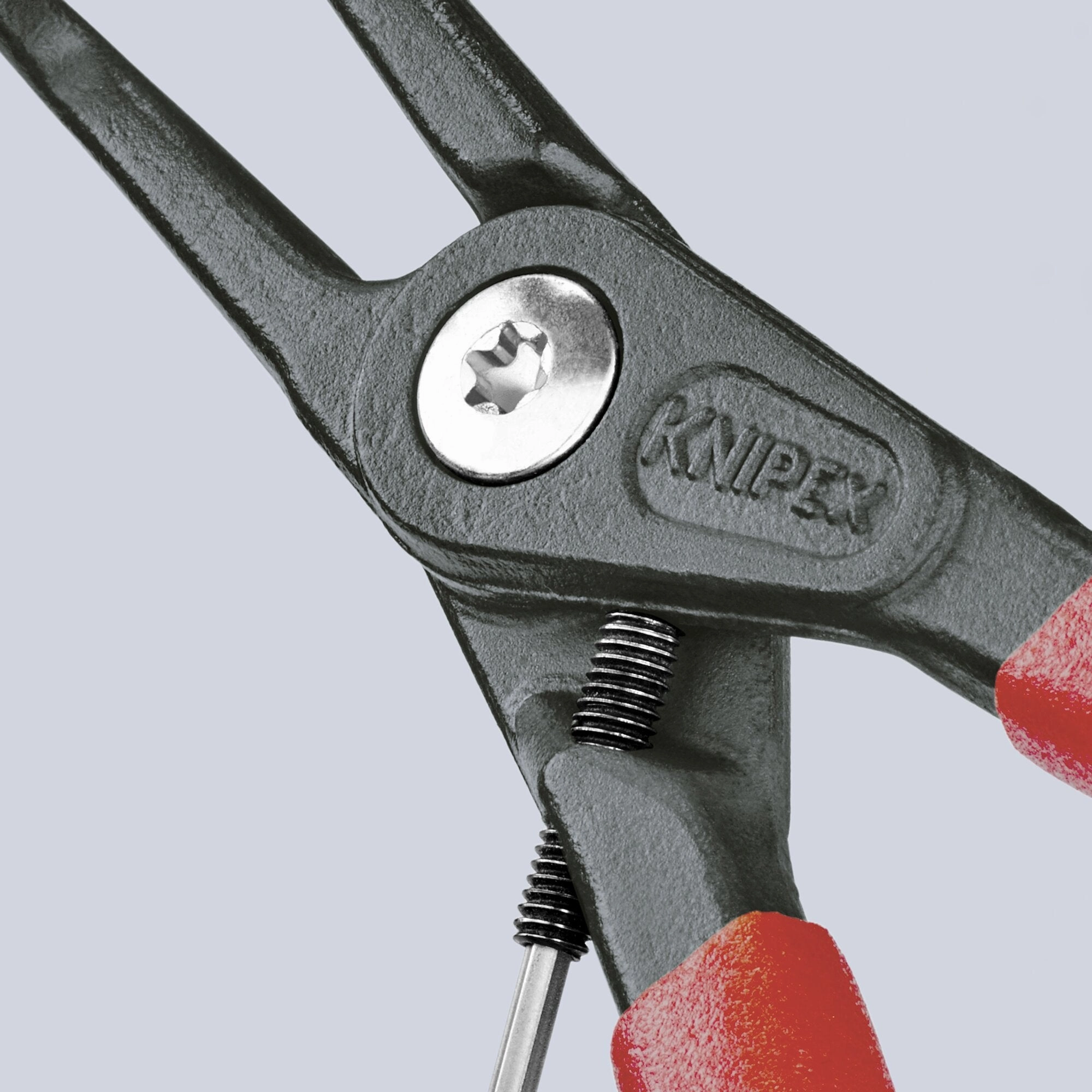 Knipex 48 41 J21 6 3/4" Internal 90 Angled Precision Snap Ring Pliers-Limiter