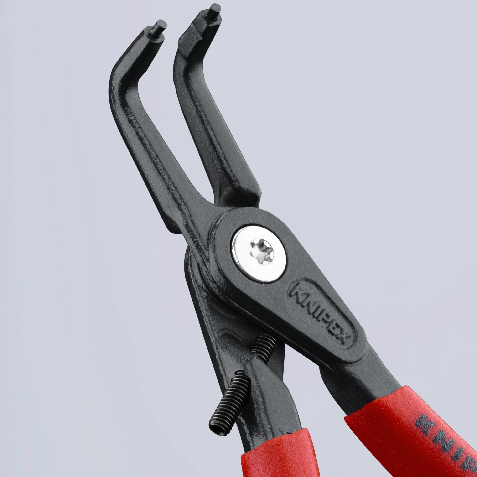 Knipex 48 41 J21 6 3/4" Internal 90 Angled Precision Snap Ring Pliers-Limiter