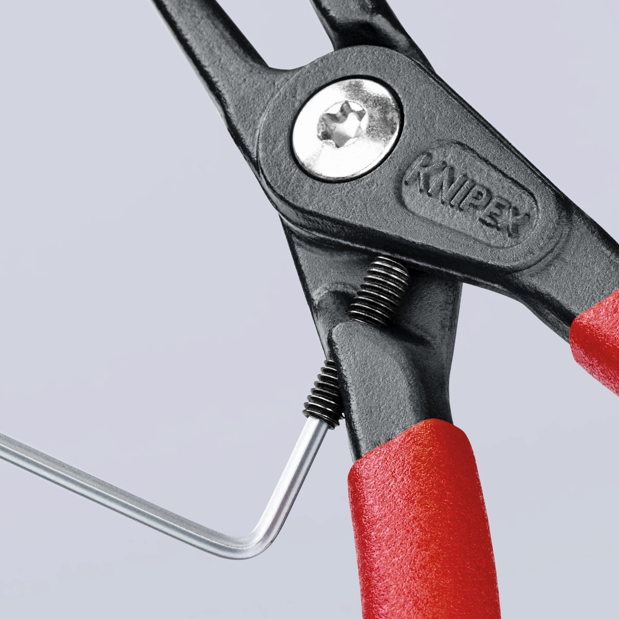 Knipex 48 41 J21 6 3/4" Internal 90 Angled Precision Snap Ring Pliers-Limiter