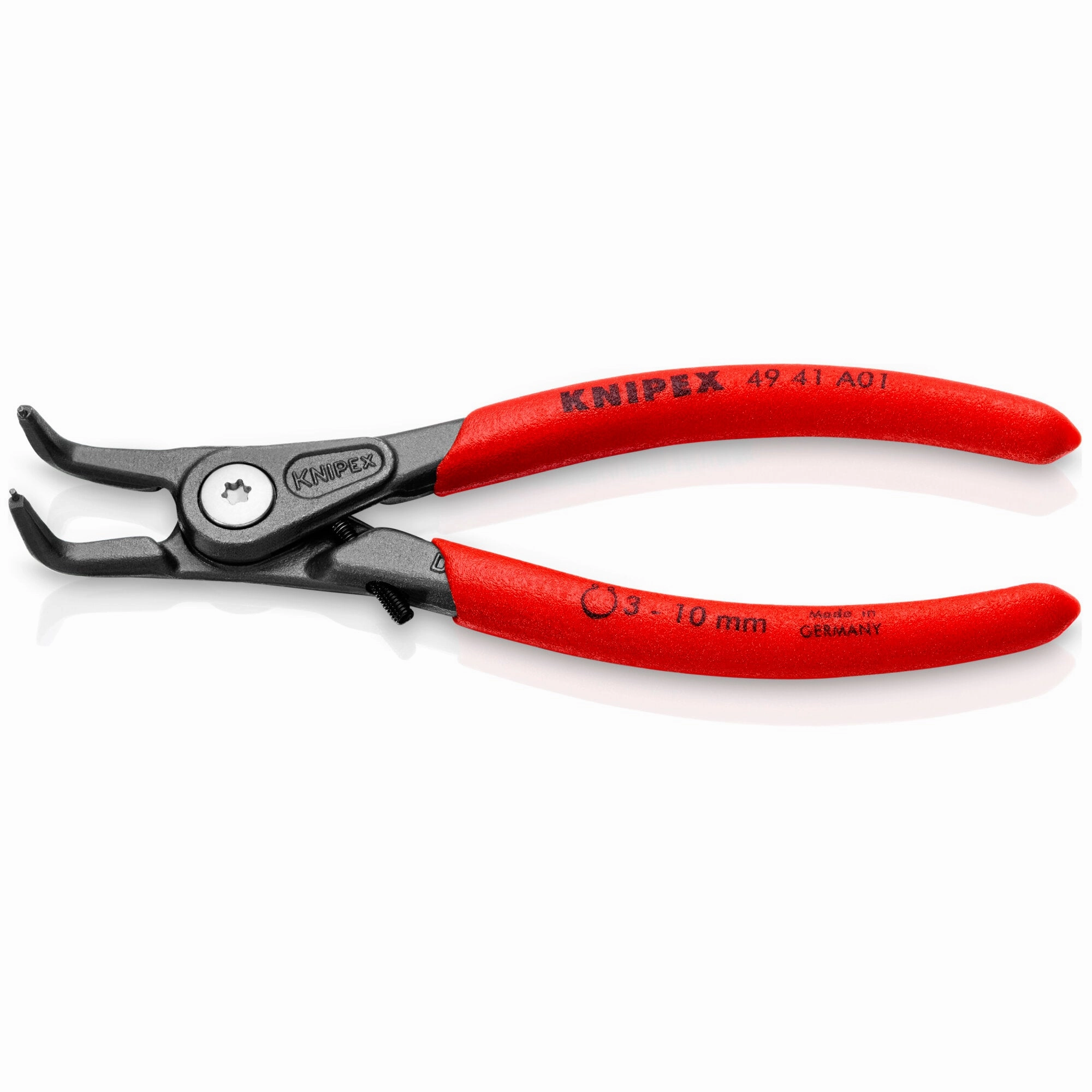 Knipex 49 41 A01 5 1/4" External 90 Angled Precision Snap Ring Pliers-Limiter