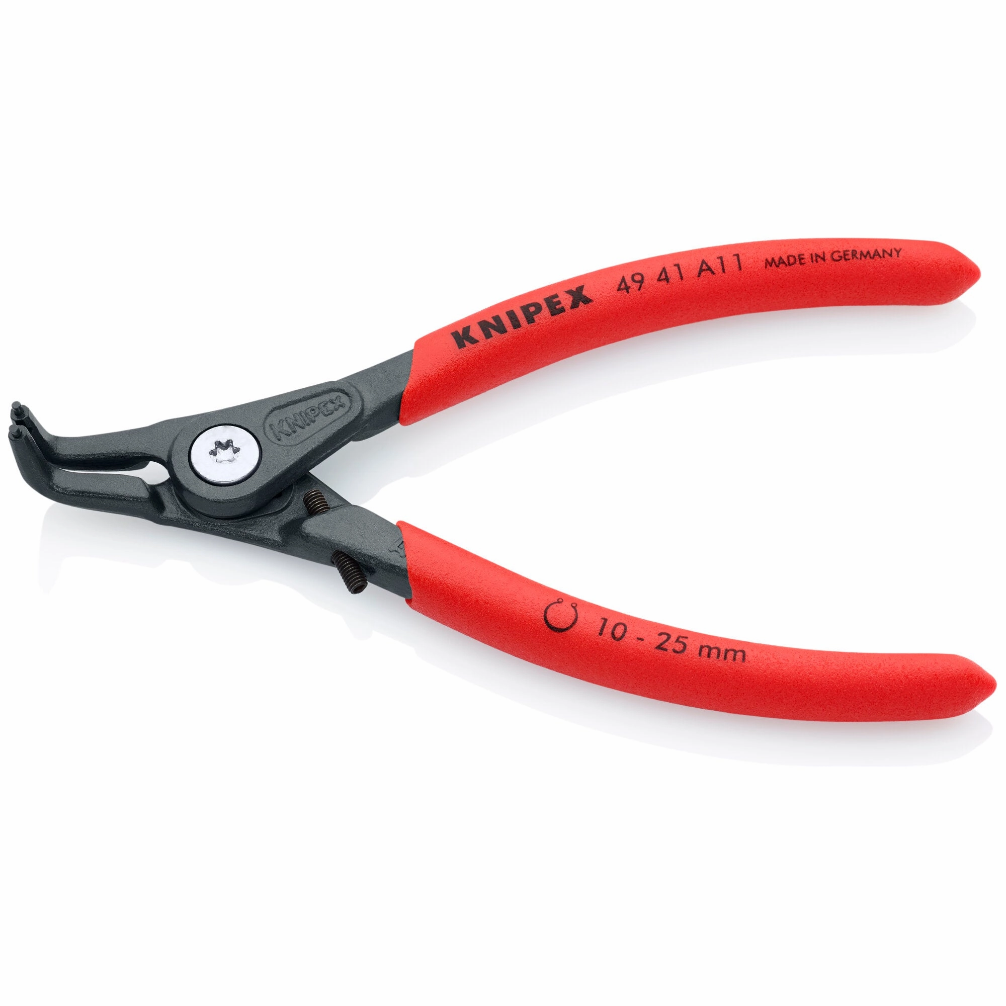 Knipex 49 41 A11 5 1/4" External 90 Angled Precision Snap Ring Pliers-Limiter