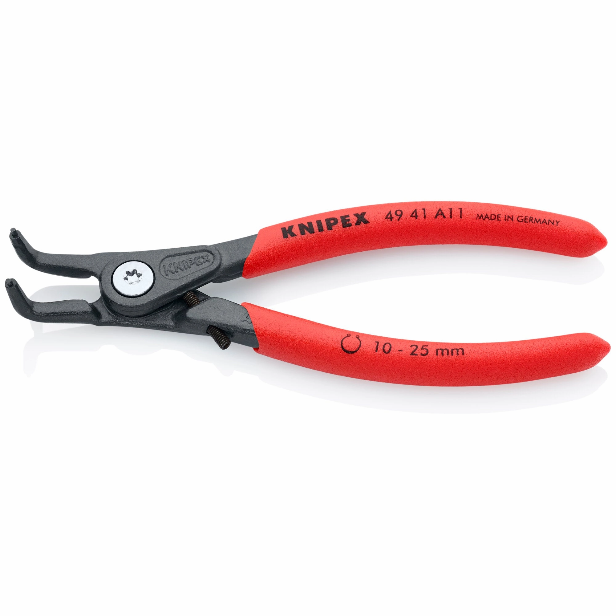 Knipex 49 41 A11 5 1/4" External 90 Angled Precision Snap Ring Pliers-Limiter