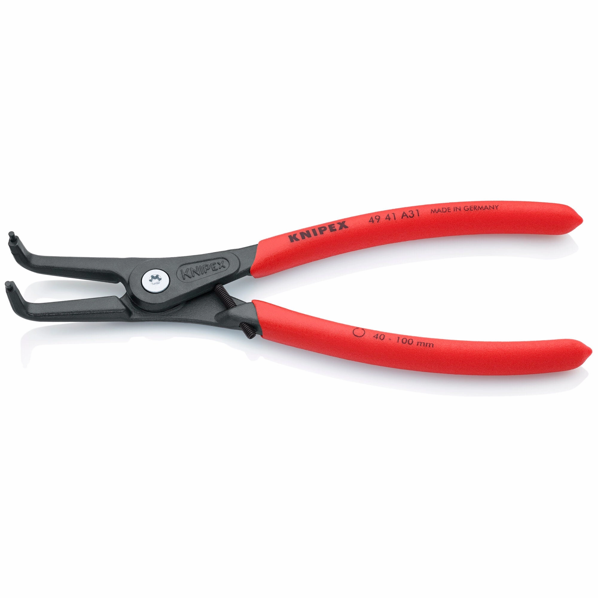 Knipex 49 41 A31 8 1/2" External 90 Angled Precision Snap Ring Pliers-Limiter
