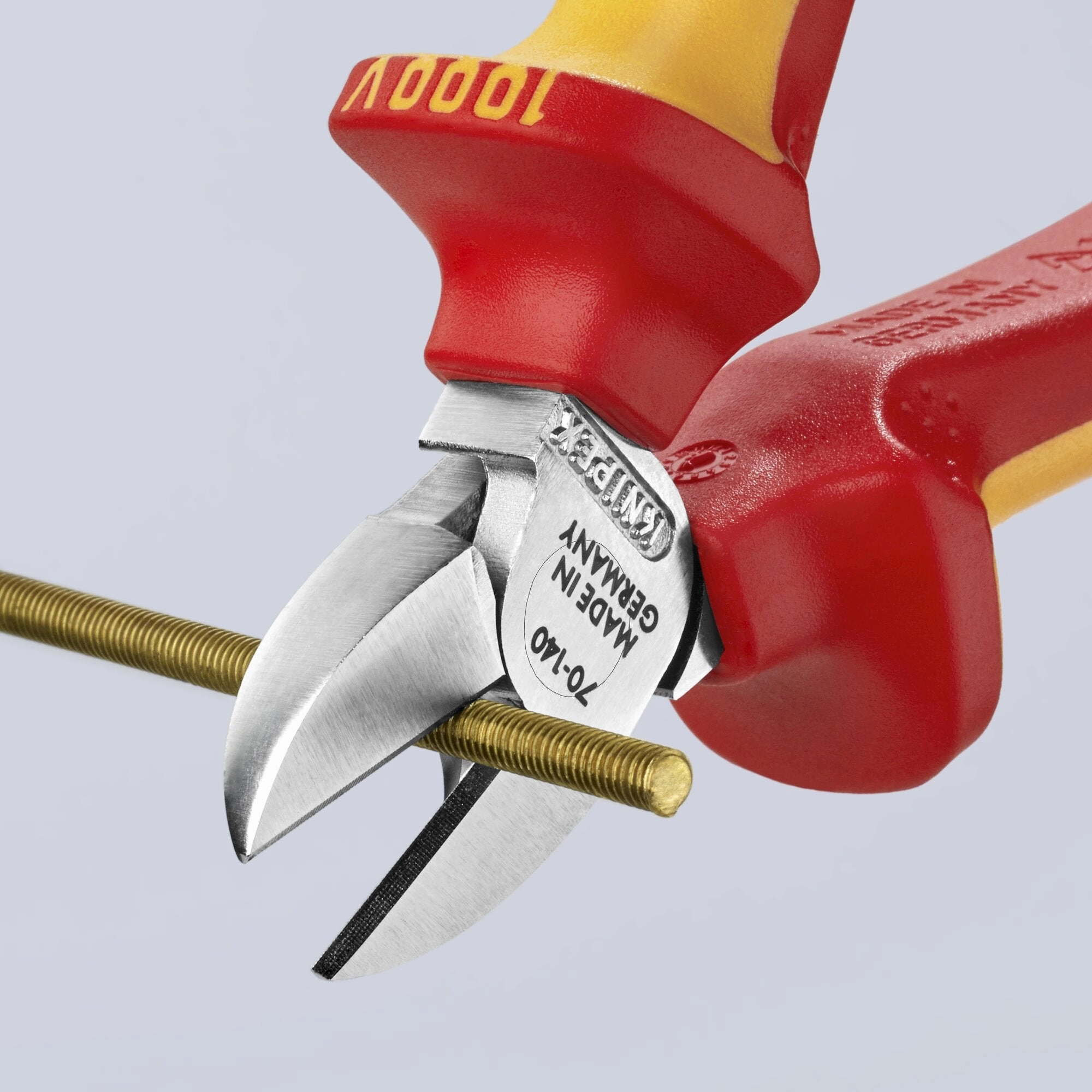 Knipex 70 06 140 5 1/2" Diagonal Cutters-1000V Insulated