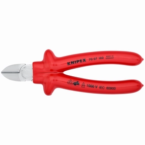 Knipex 70 07 180 7 1/4" Diagonal Cutters-1000V Insulated