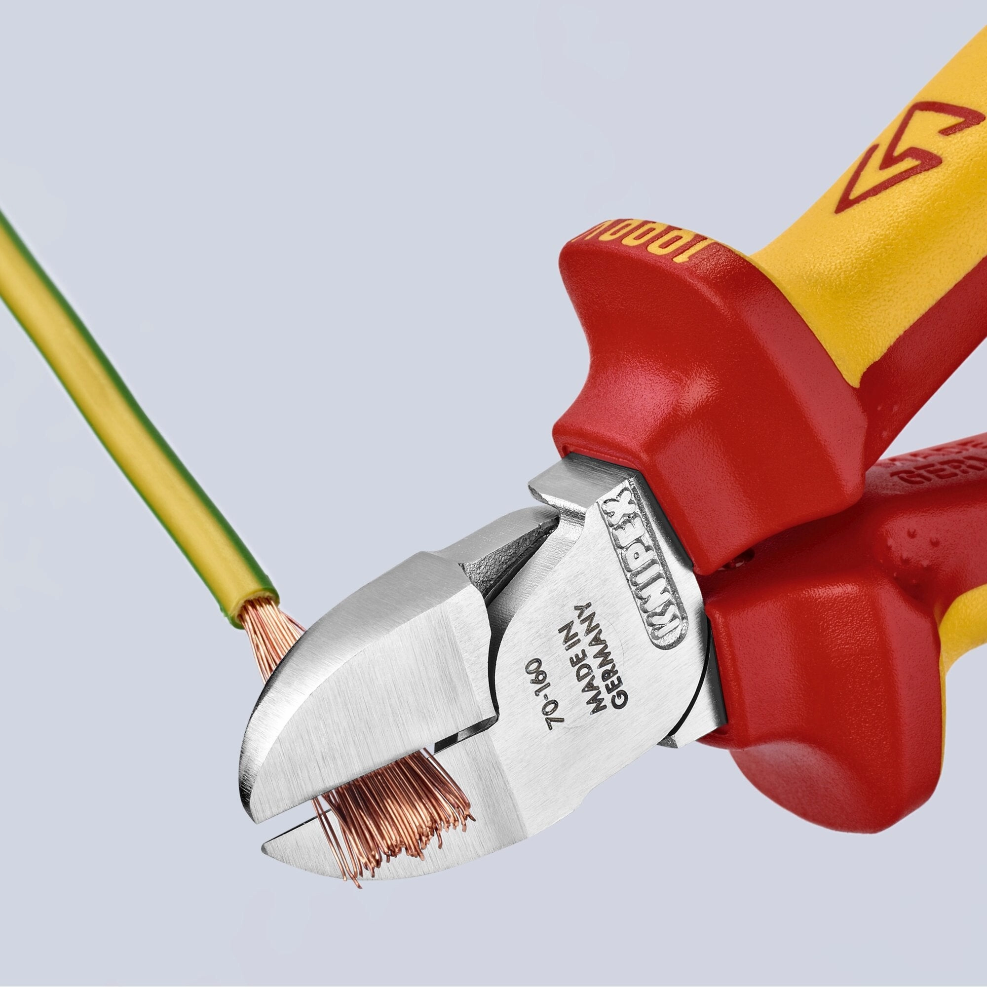 Knipex 70 26 160 6 1/4" Diagonal Cutters-1000V Insulated