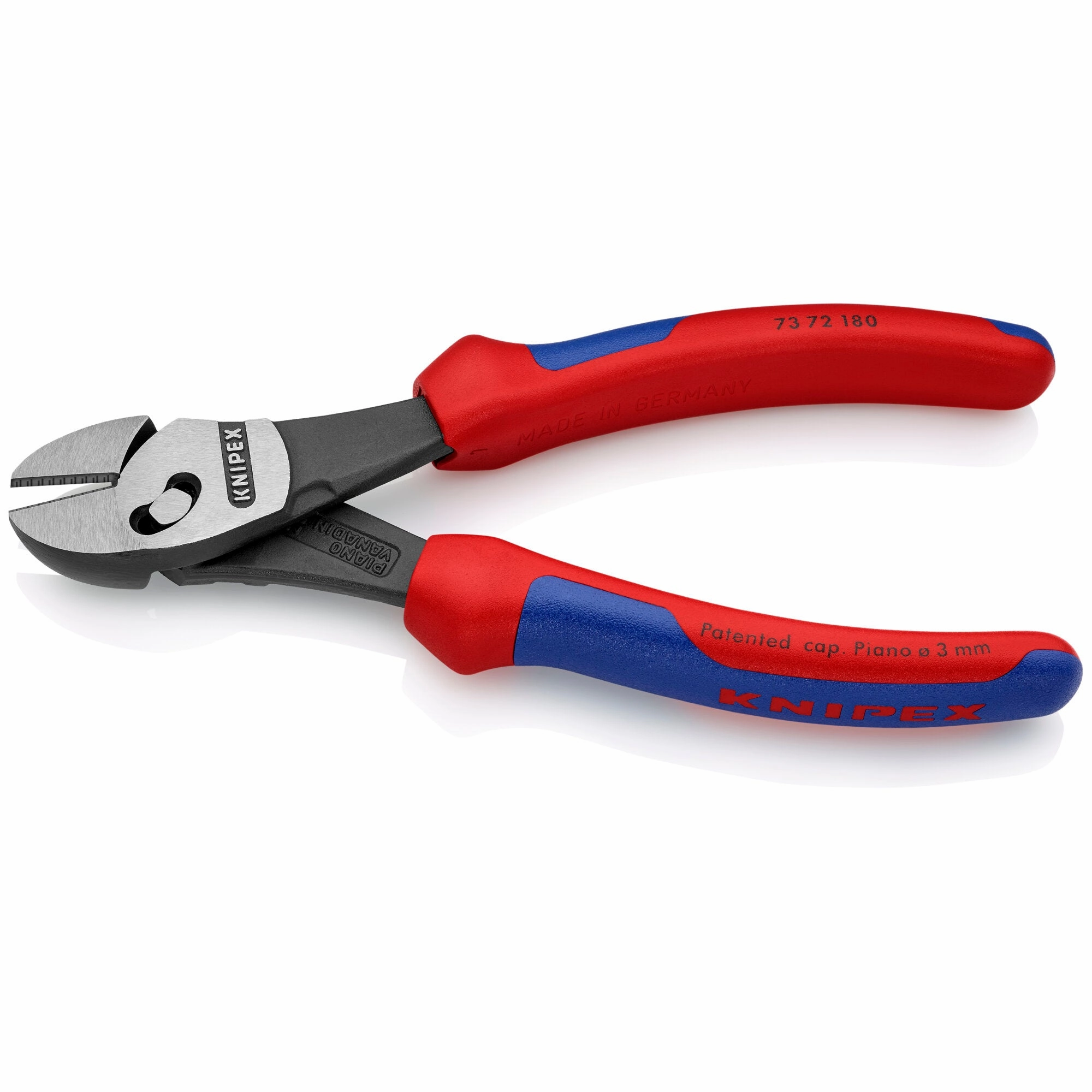 Knipex 73 72 180 BK 7 1/4" Twinforce Diagonal Super Cutters