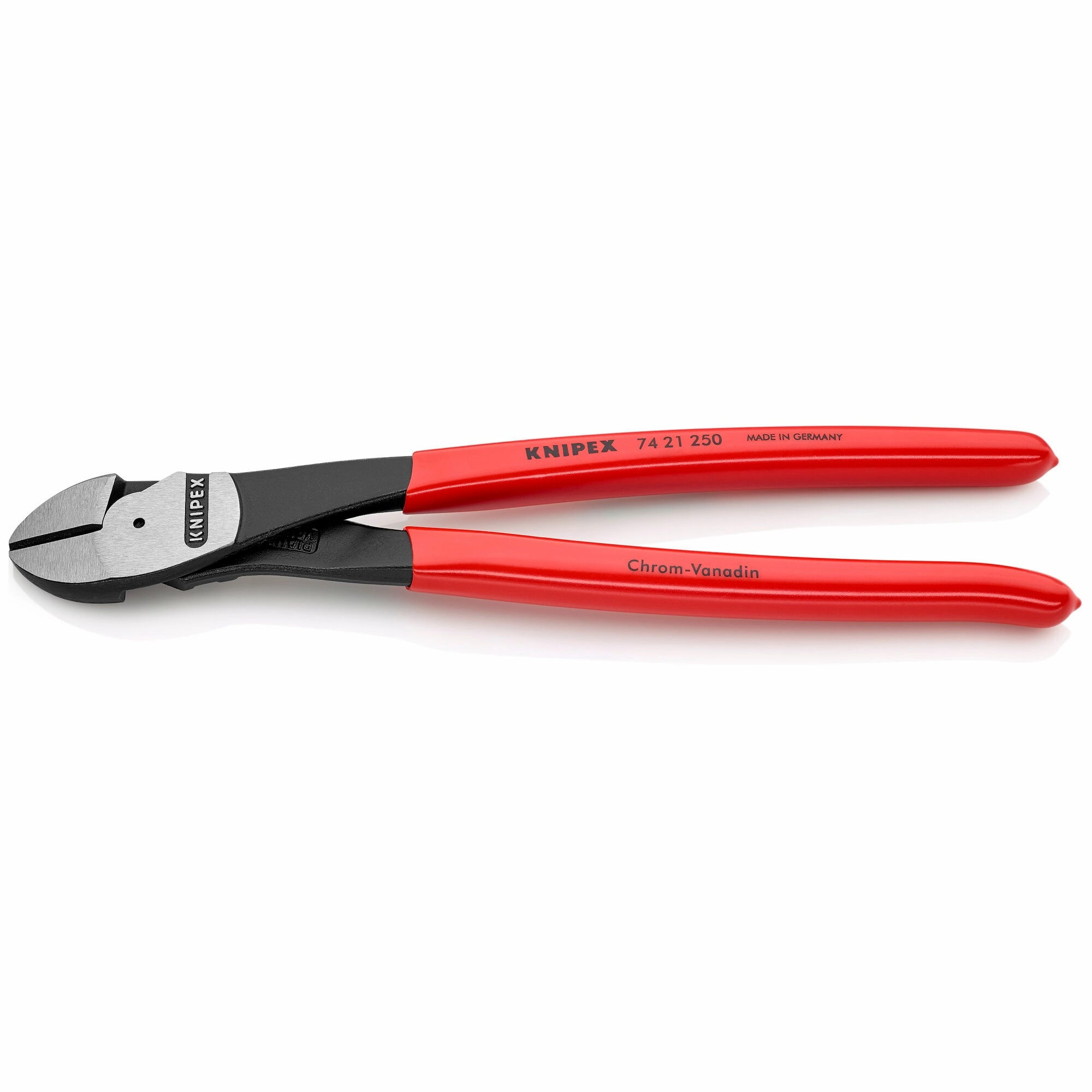 Knipex 74 21 250 10" High Leverage 12 Angled Diagonal Cutters