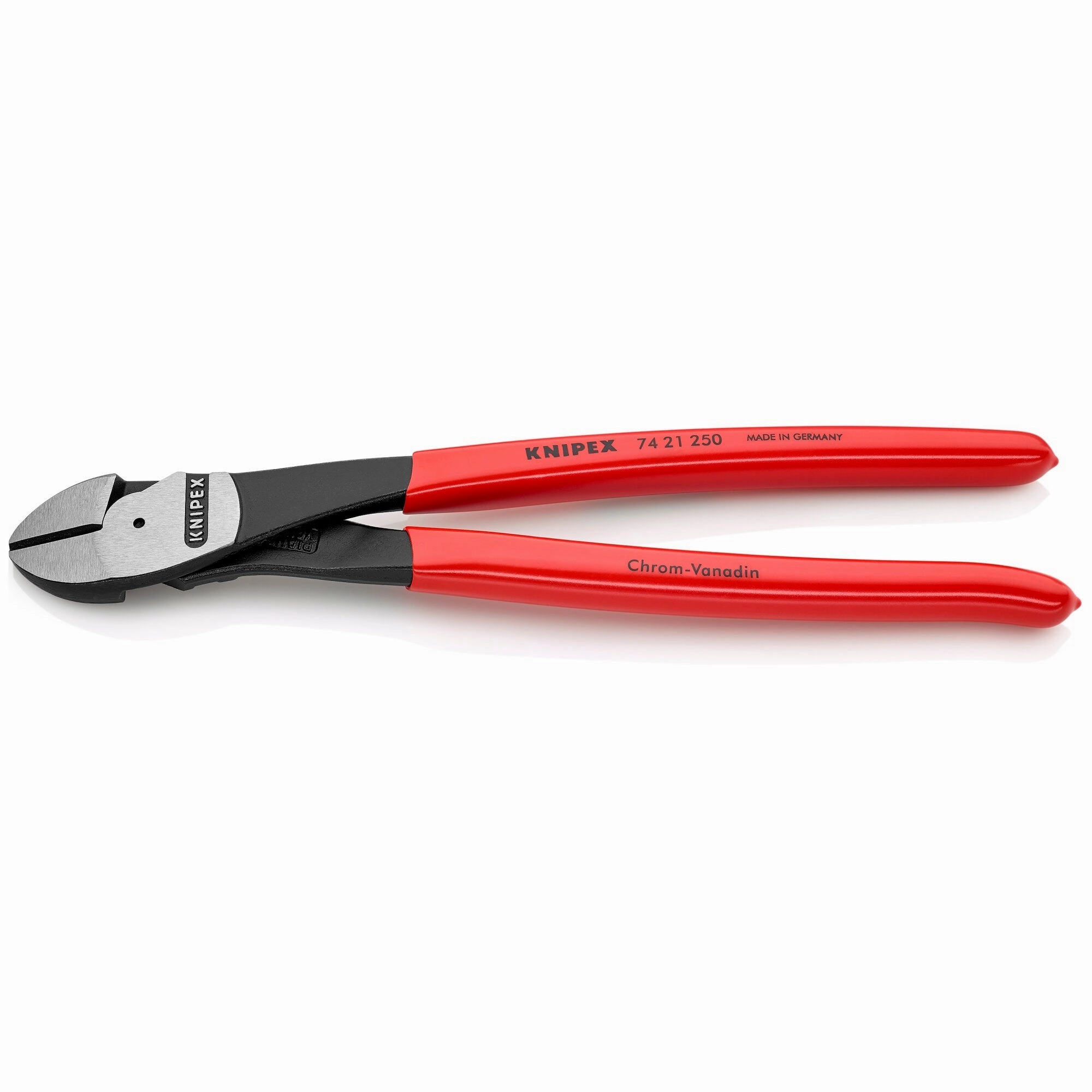 Knipex 74 21 250 SBA 10" High Leverage 12 Angled Diagonal Cutters