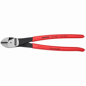 Knipex 74 21 250 SBA 10" High Leverage 12 Angled Diagonal Cutters